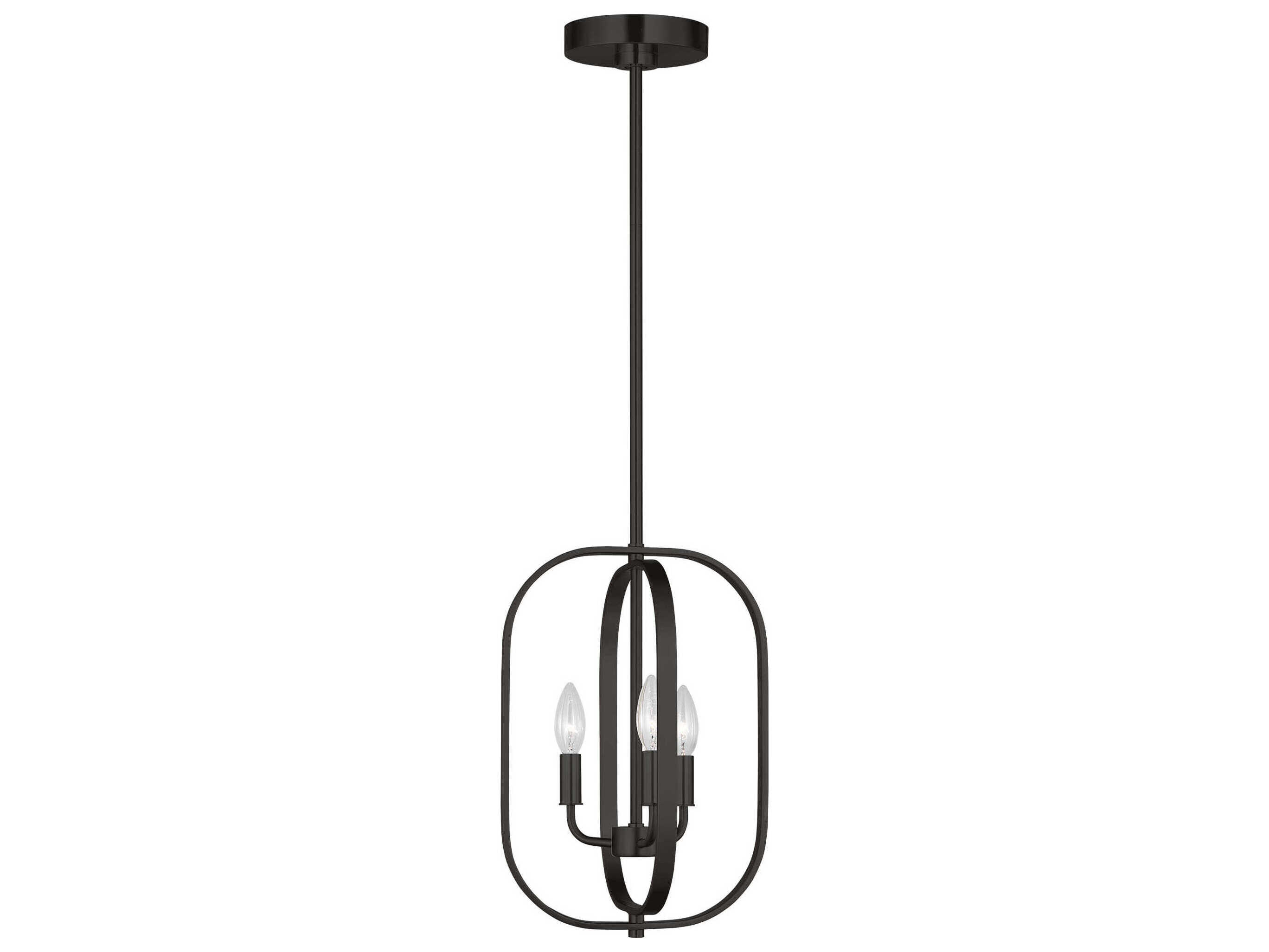 Generation Lighting Loretto 3-Light Midnight Black Chandelier