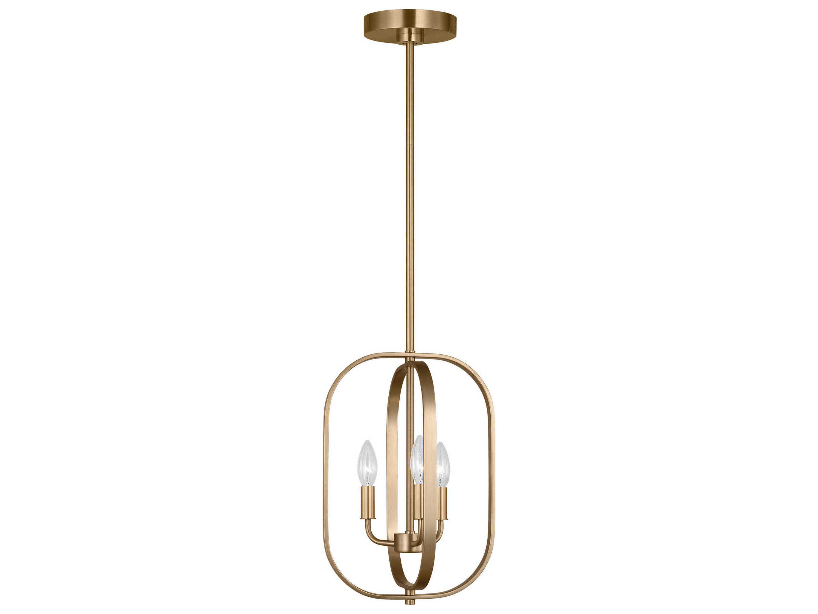 Generation Lighting Loretto 3-Light Satin Brass Chandelier