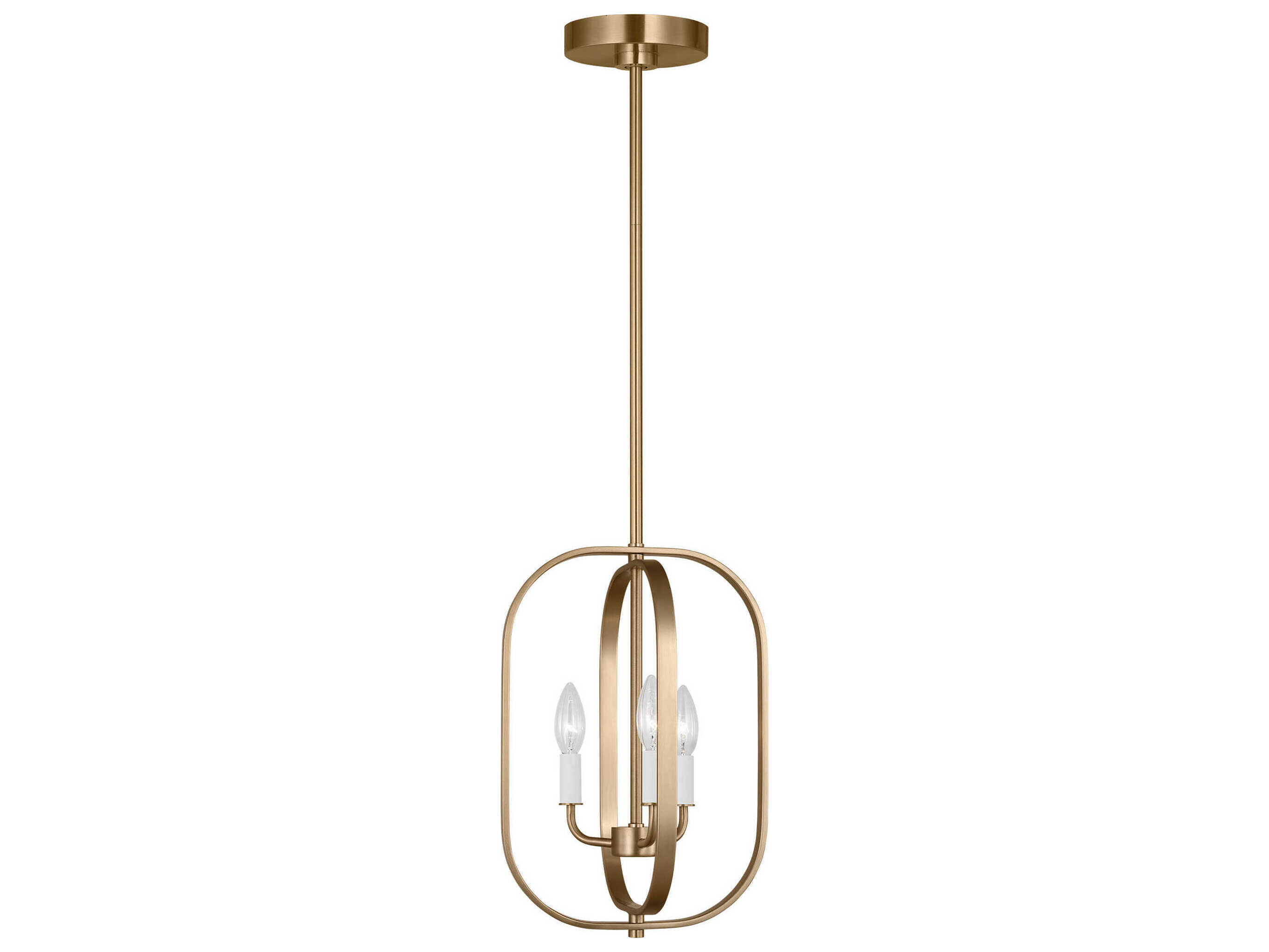 Generation Lighting Loretto 3-Light Satin Brass Chandelier
