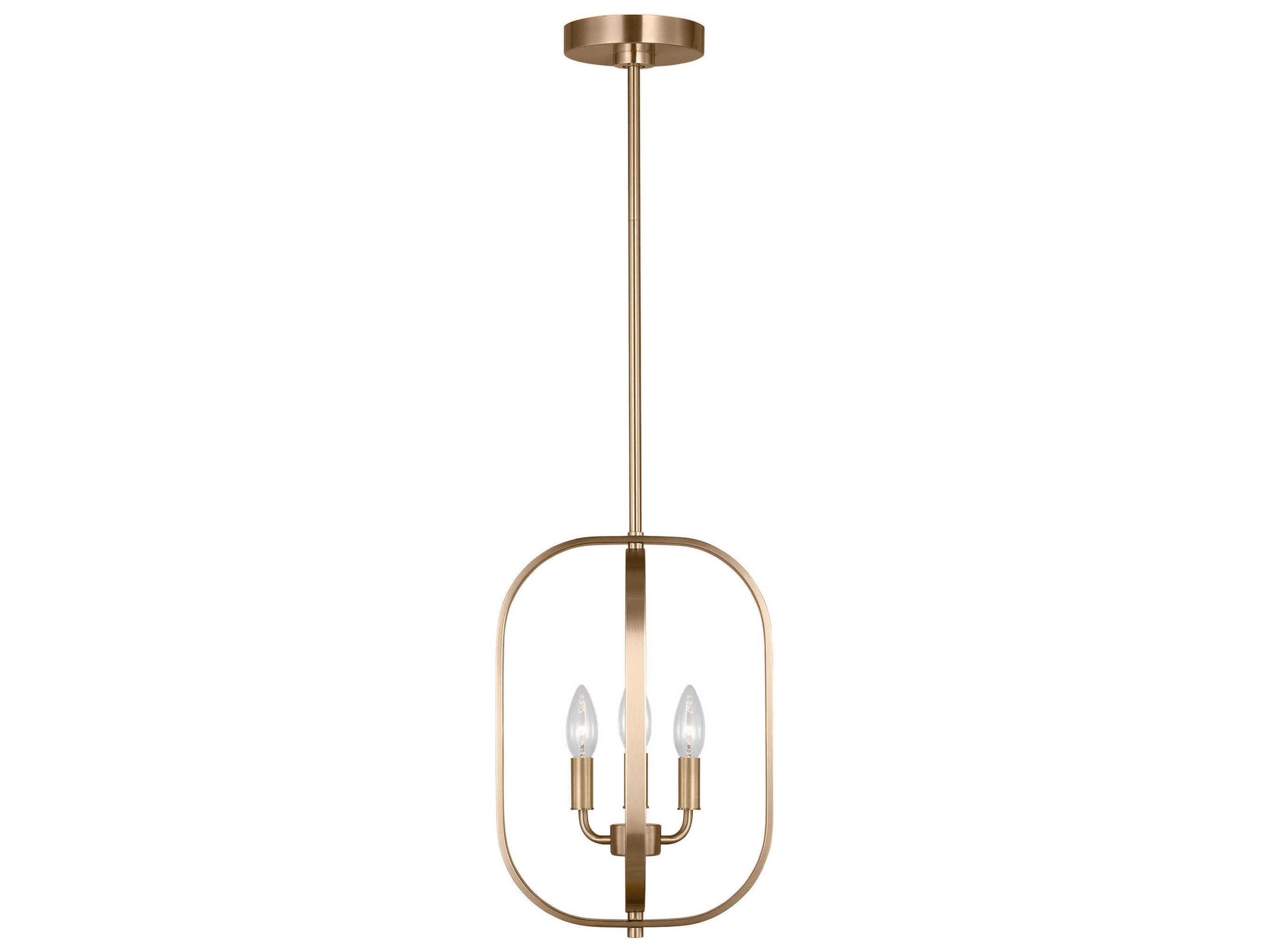 Generation Lighting Loretto 3-Light Satin Brass Chandelier