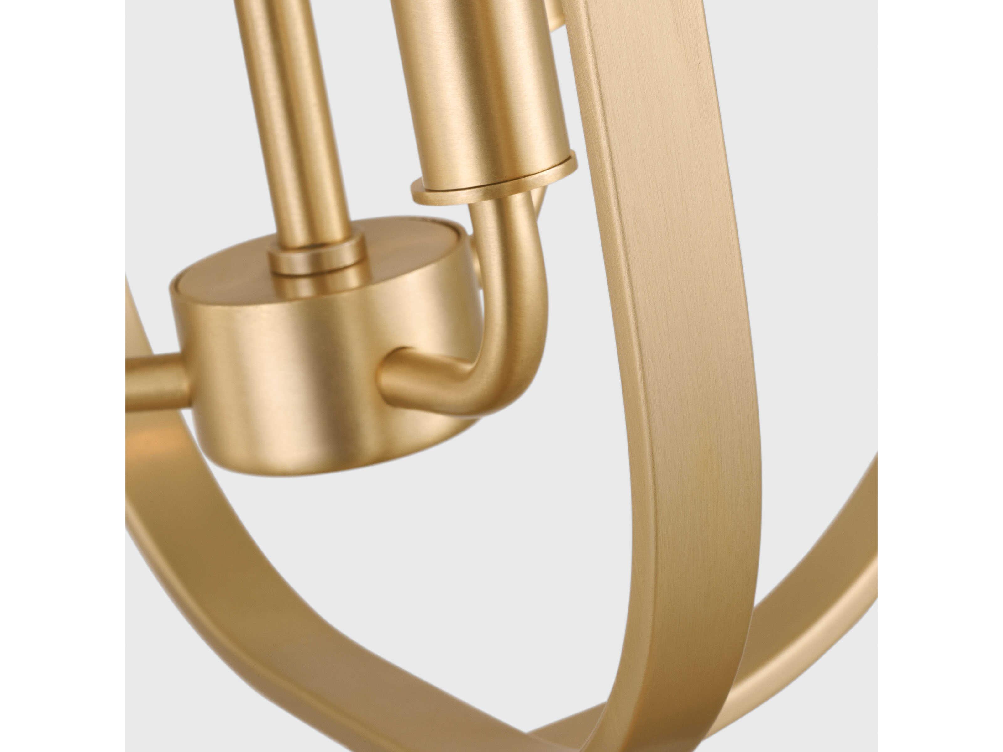 Generation Lighting Loretto 3-Light Satin Brass Chandelier