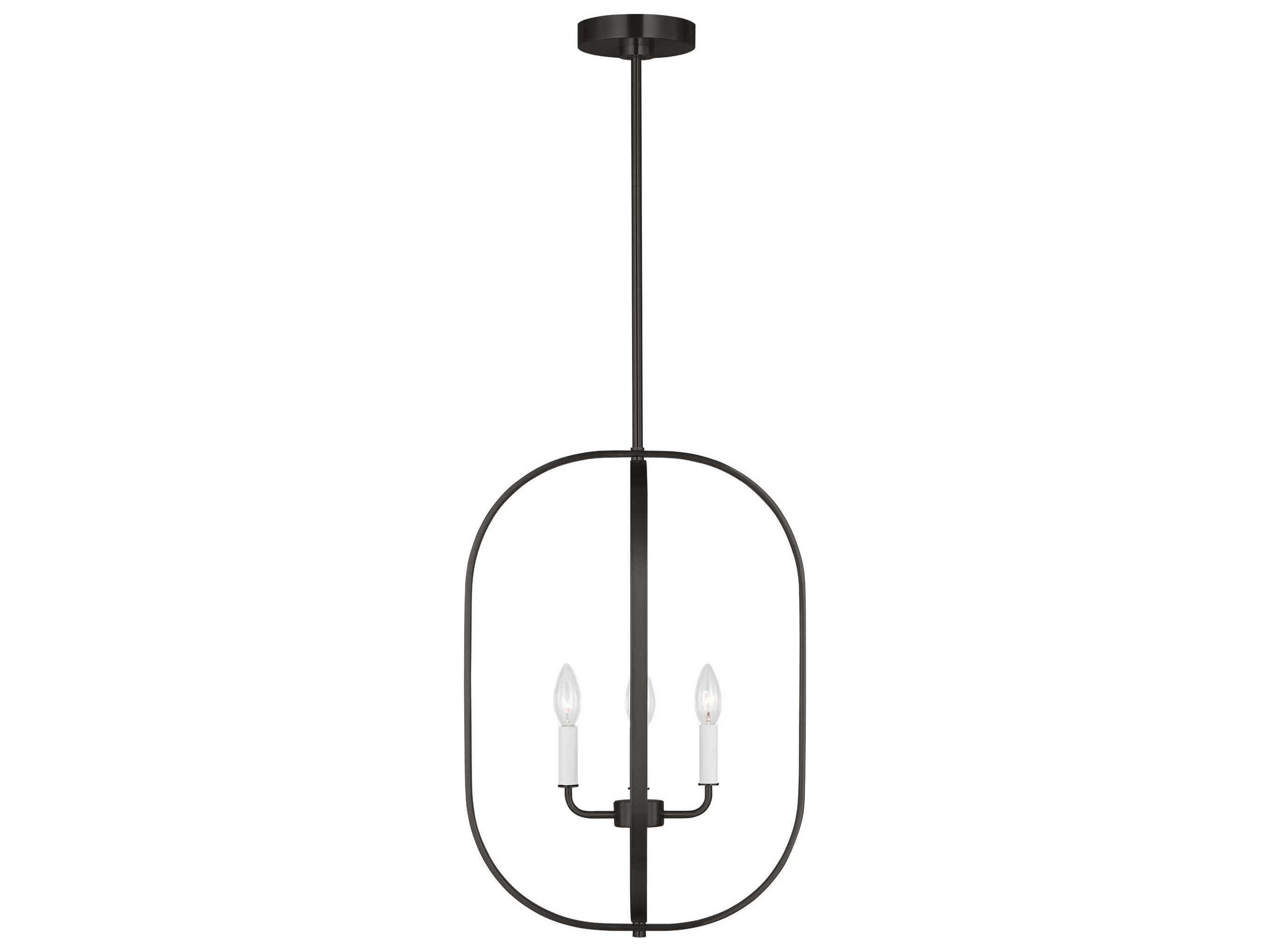 Generation Lighting Loretto 4-Light Midnight Black Chandelier