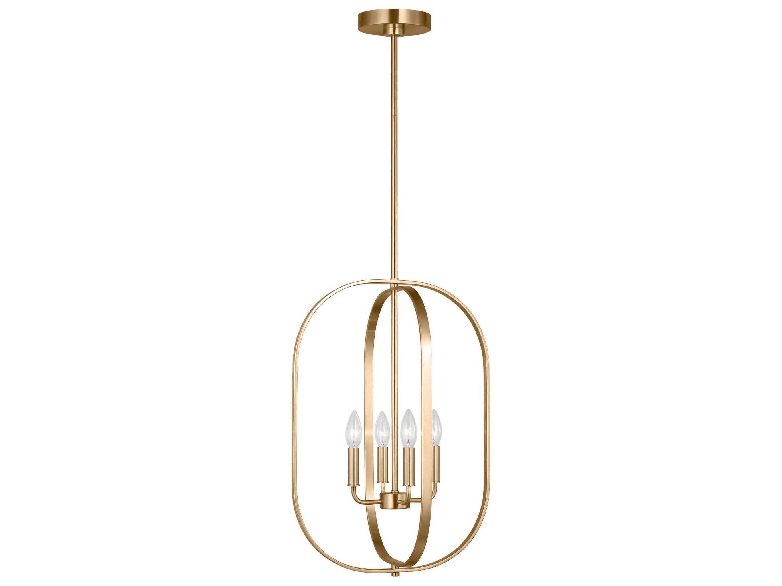 Generation Lighting Loretto 4-Light Satin Brass Chandelier