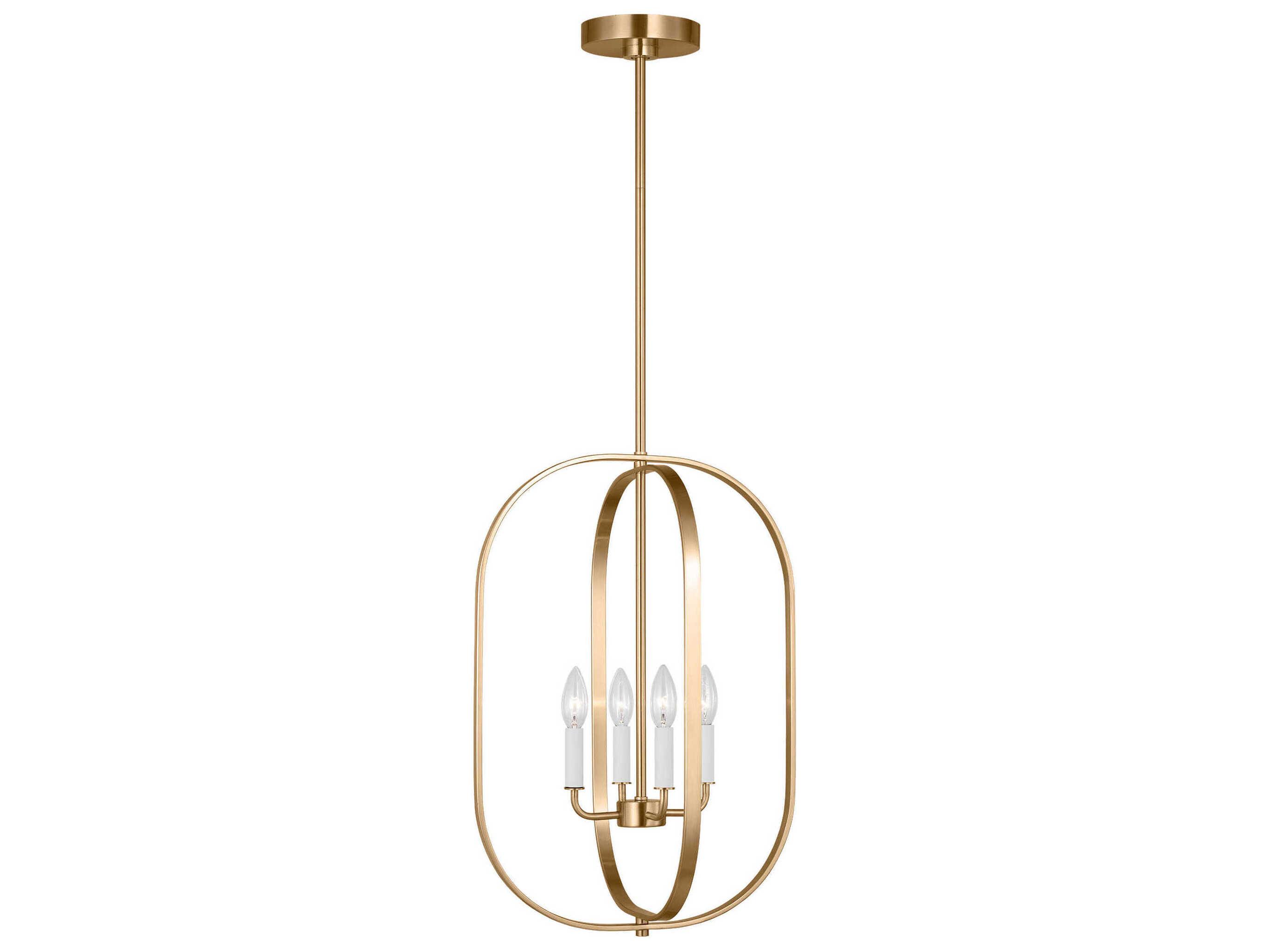 Generation Lighting Loretto 4-Light Satin Brass Chandelier