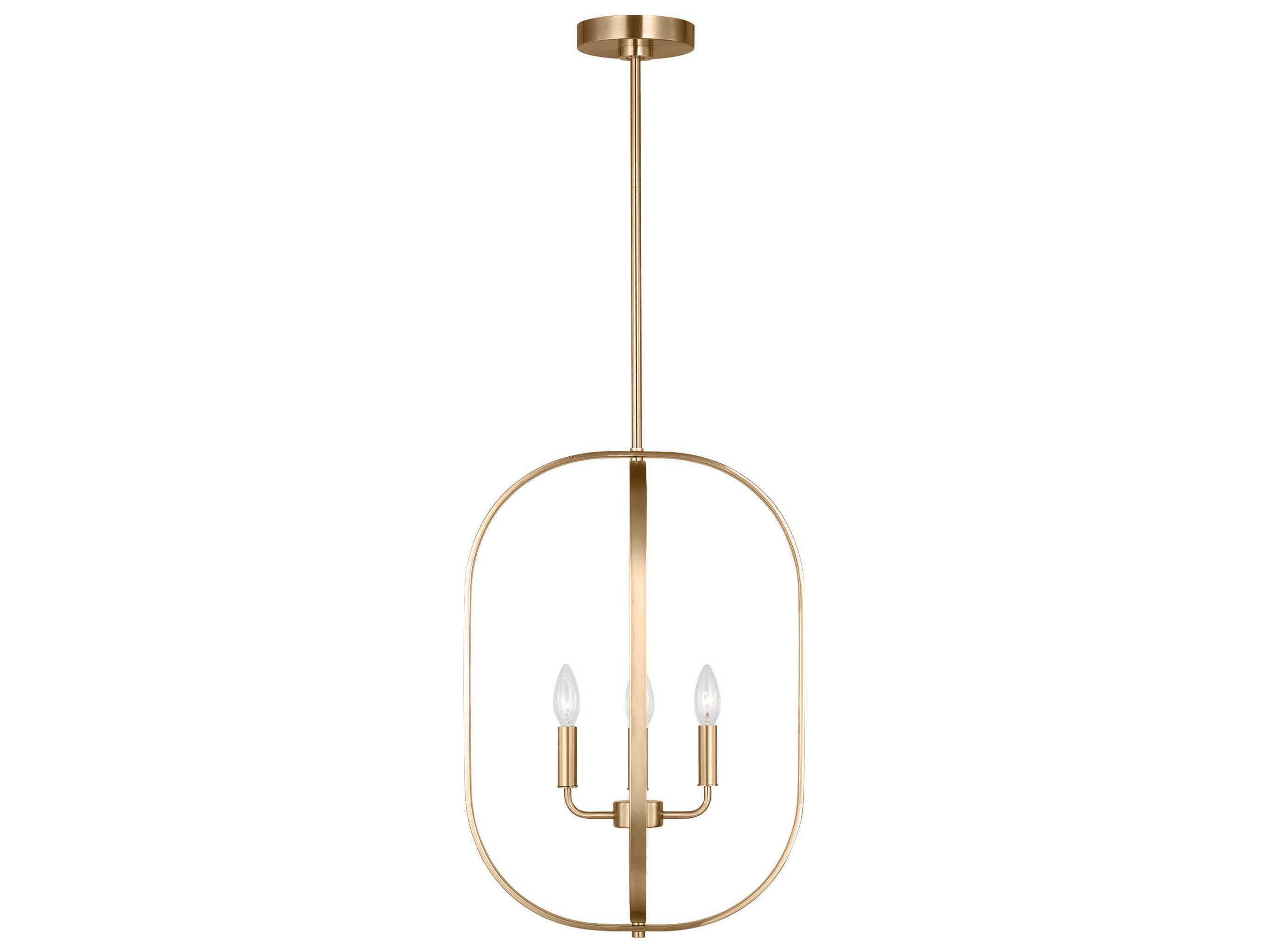 Generation Lighting Loretto 4-Light Satin Brass Chandelier