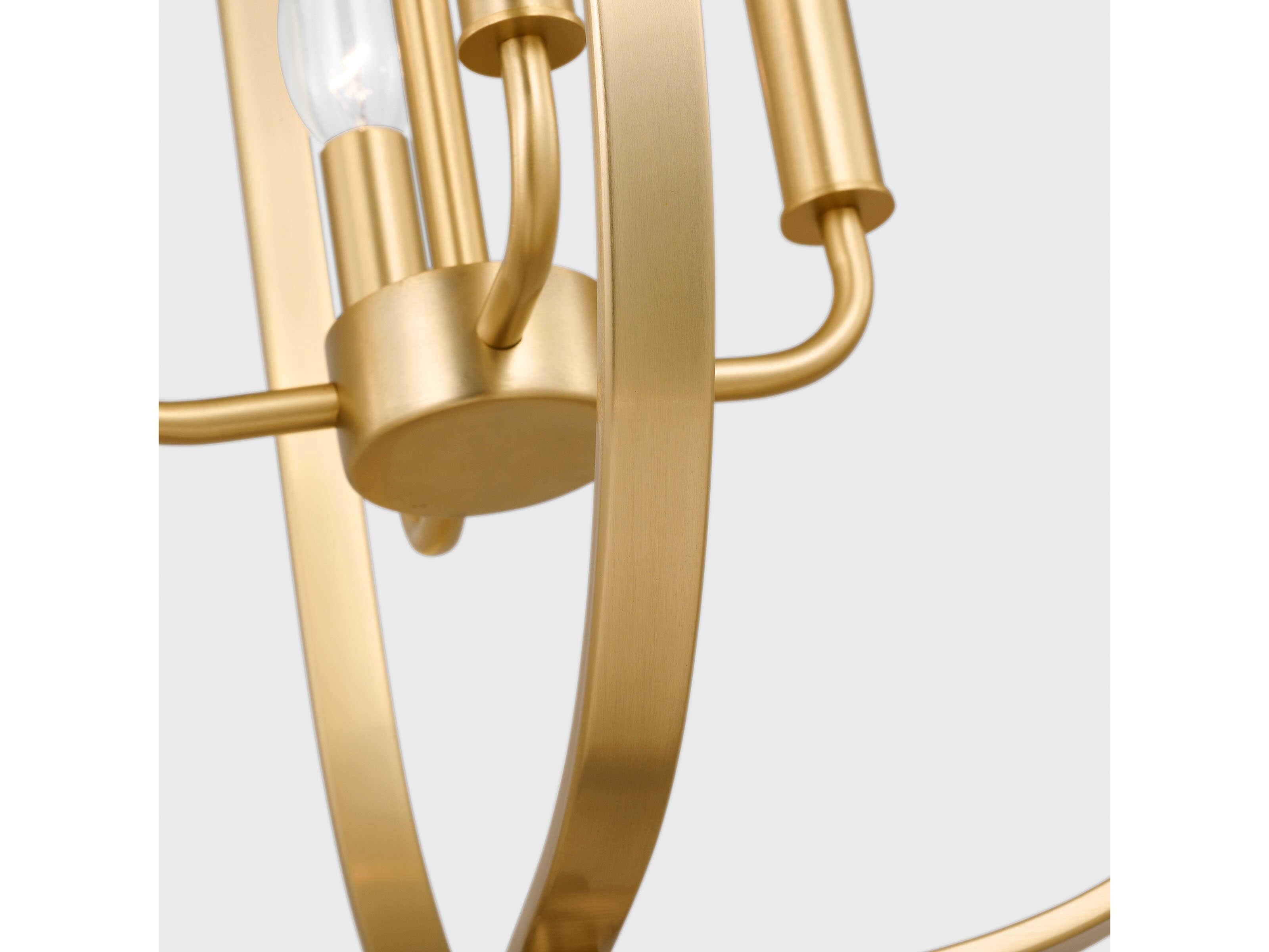 Generation Lighting Loretto 4-Light Satin Brass Chandelier