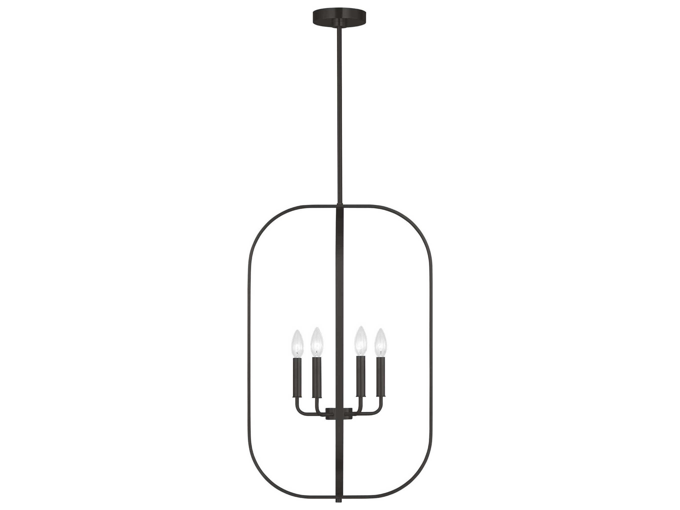 Generation Lighting Loretto 6-Light Midnight Black Chandelier