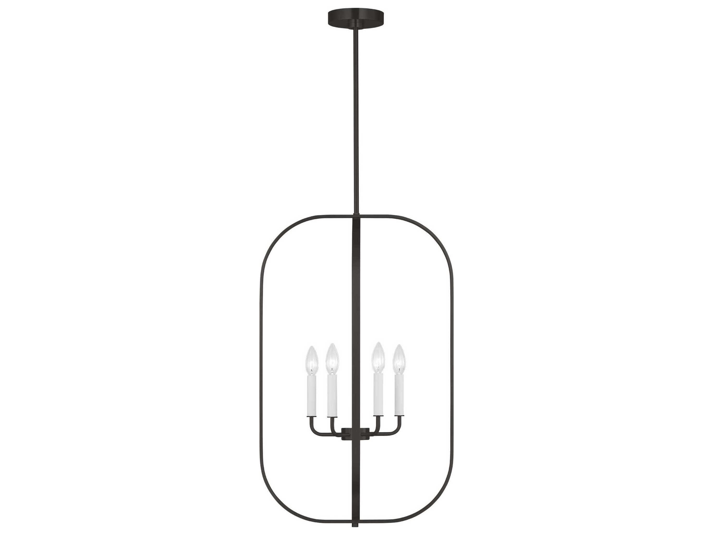 Generation Lighting Loretto 6-Light Midnight Black Chandelier