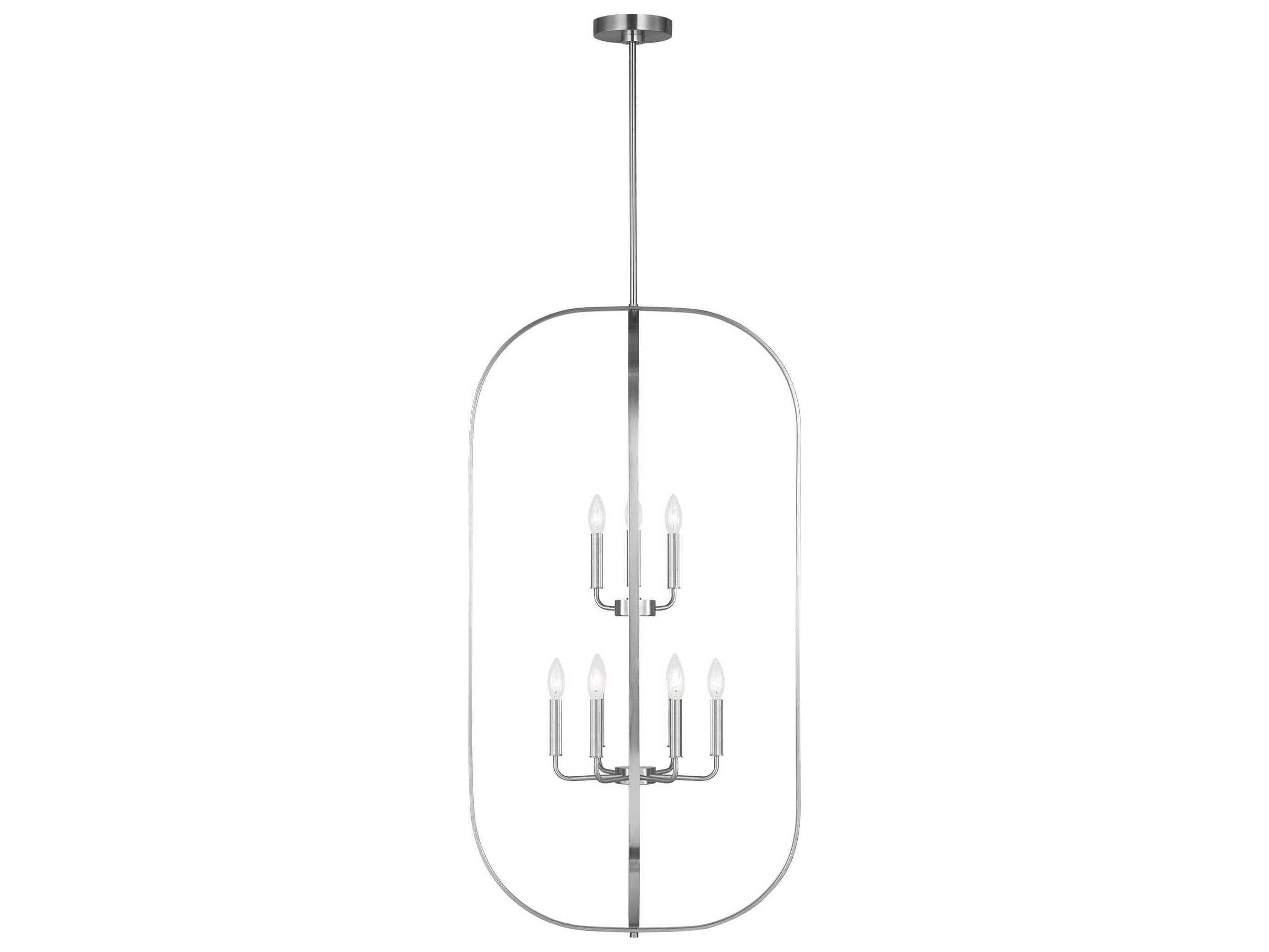 Generation Lighting Loretto 9-Light Brushed Nickel Chandelier