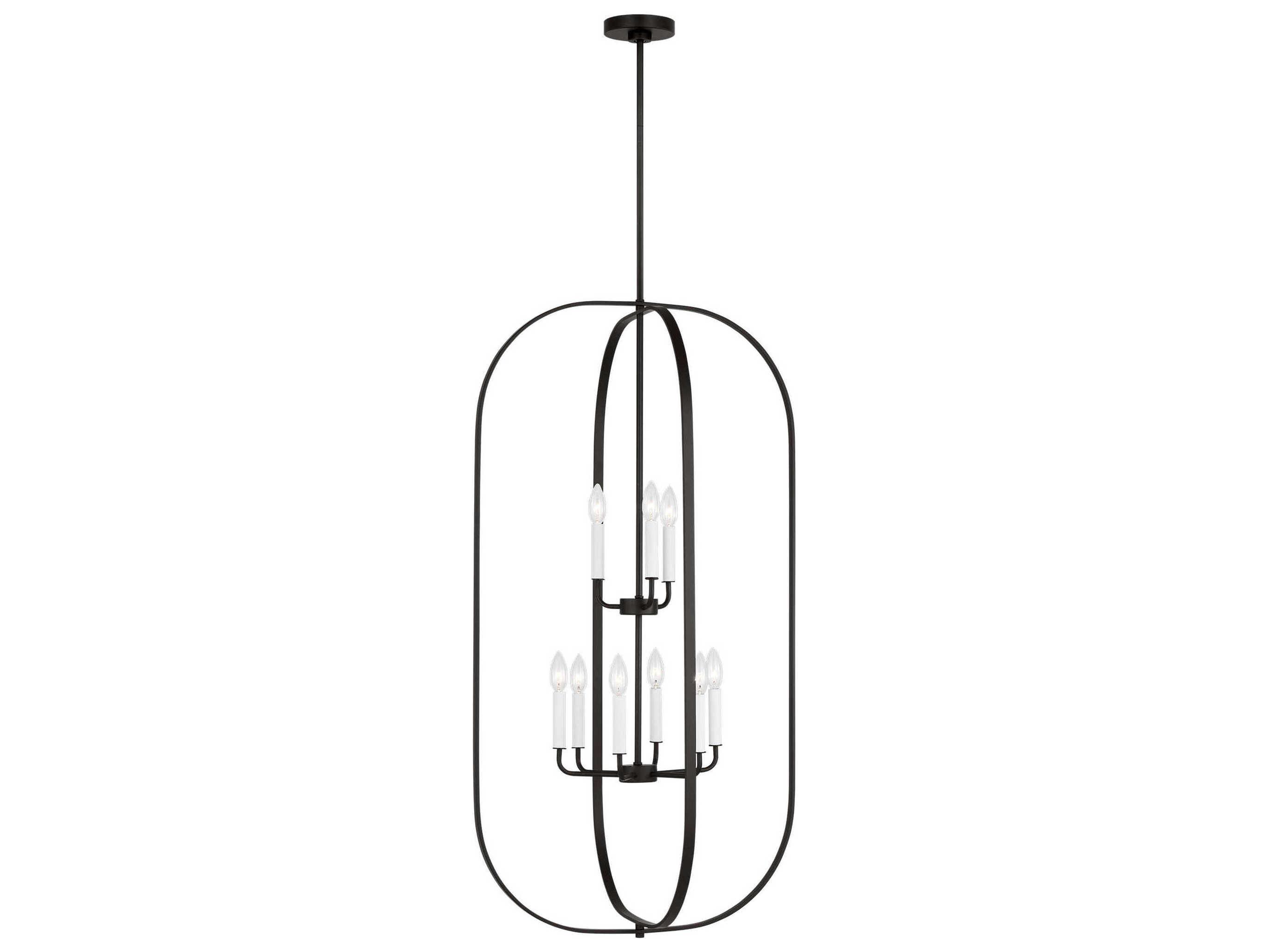Generation Lighting Loretto 9-Light Midnight Black Chandelier