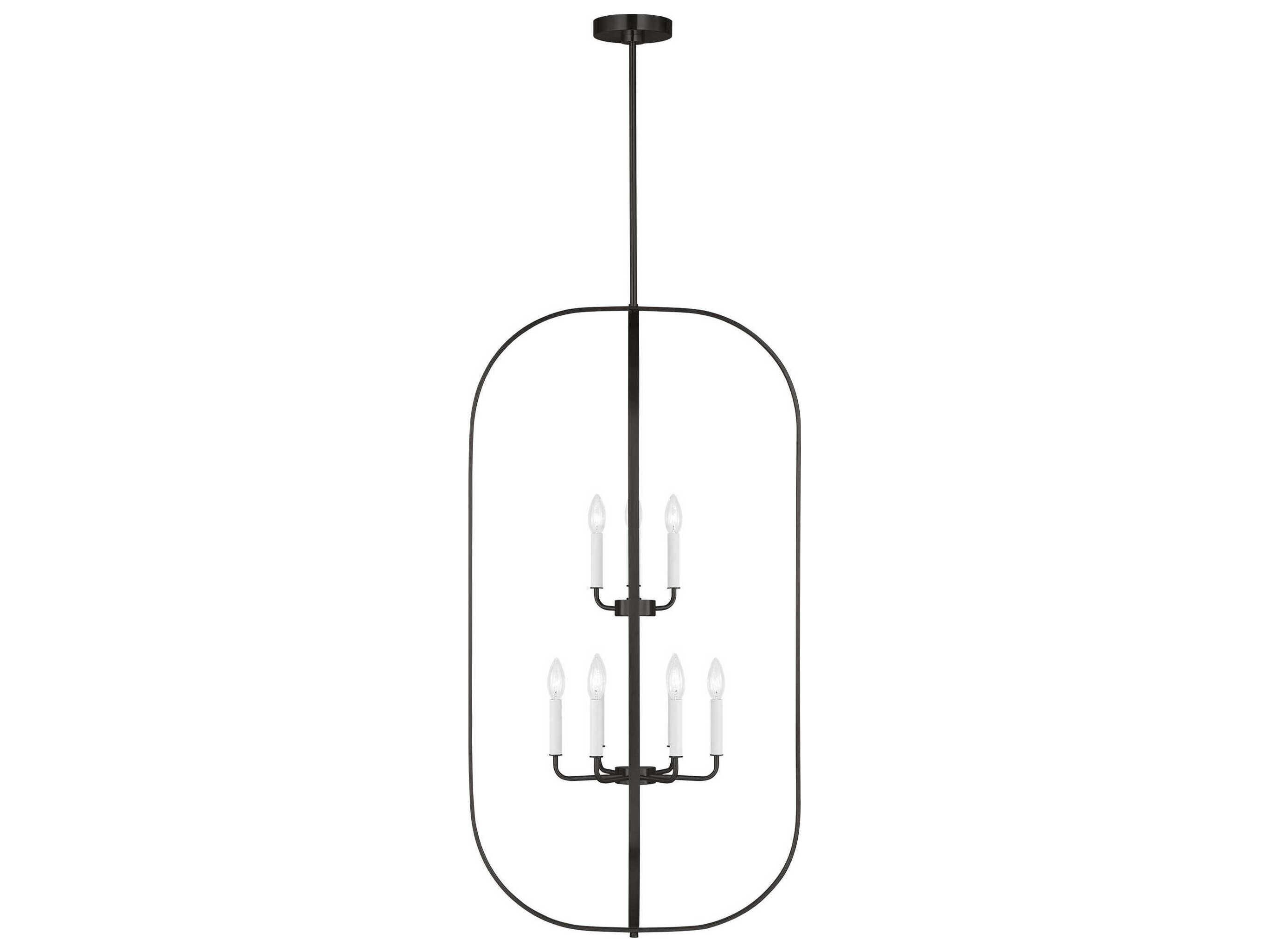 Generation Lighting Loretto 9-Light Midnight Black Chandelier