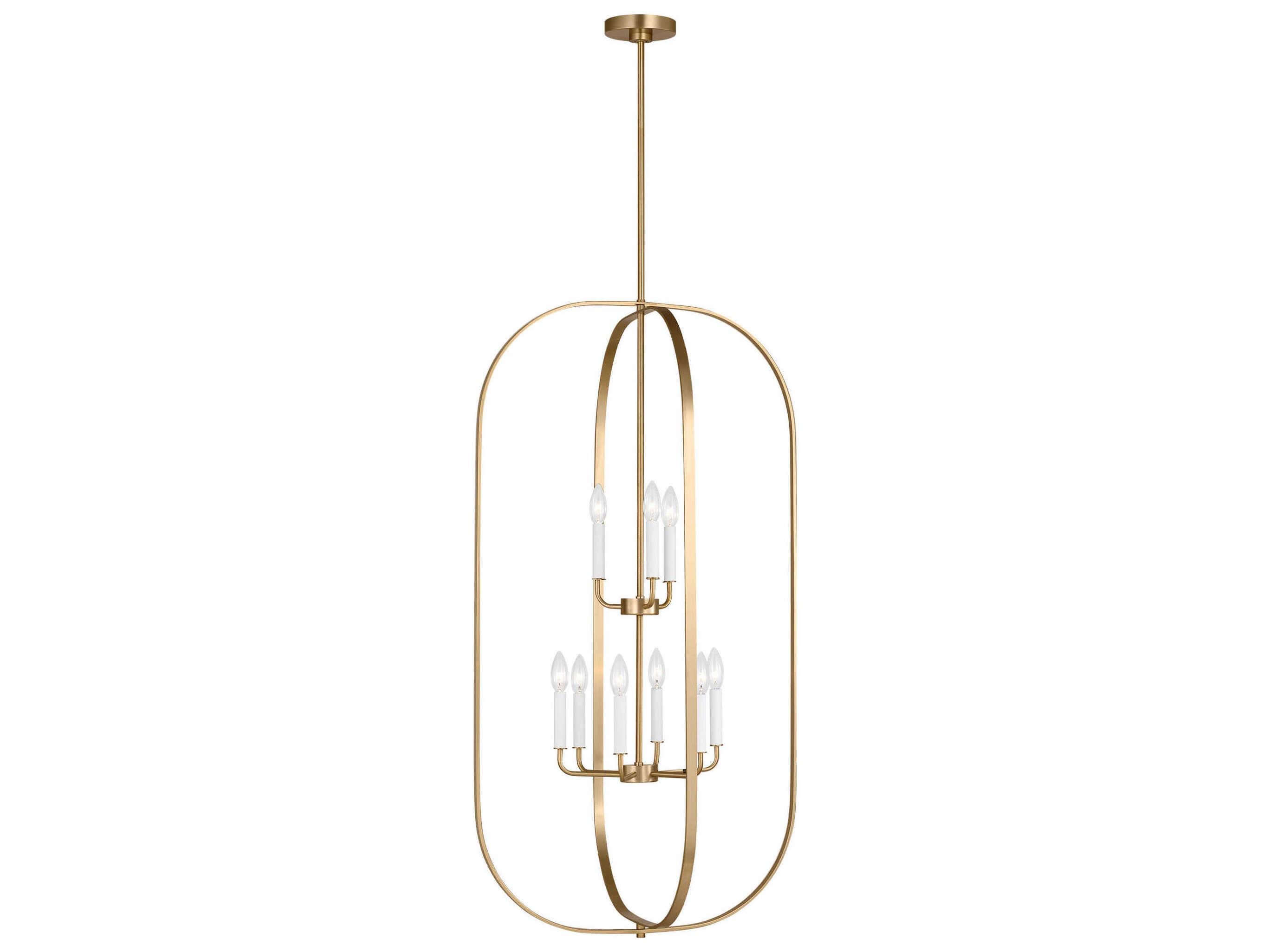 Generation Lighting Loretto 9-Light Satin Brass Chandelier