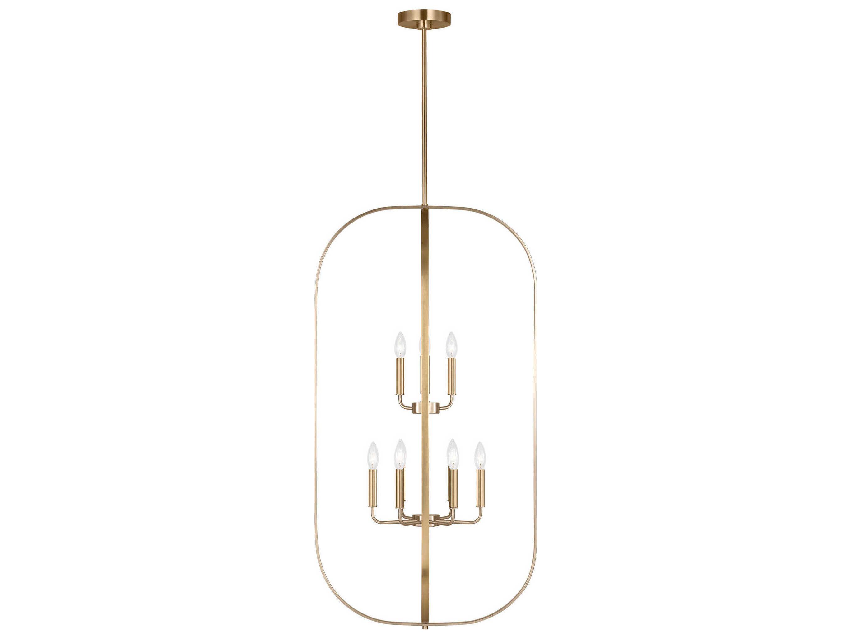 Generation Lighting Loretto 9-Light Satin Brass Chandelier