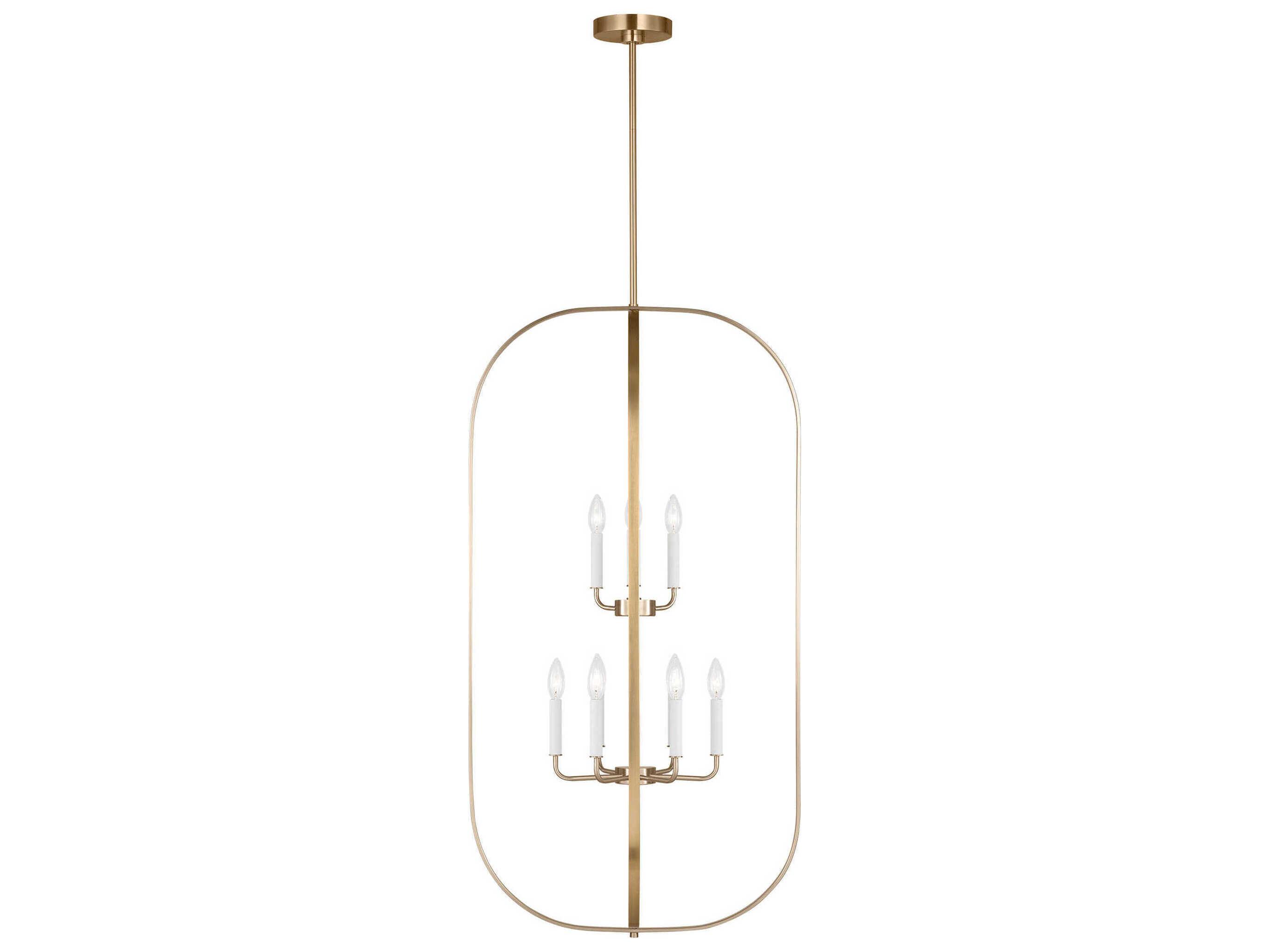 Generation Lighting Loretto 9-Light Satin Brass Chandelier