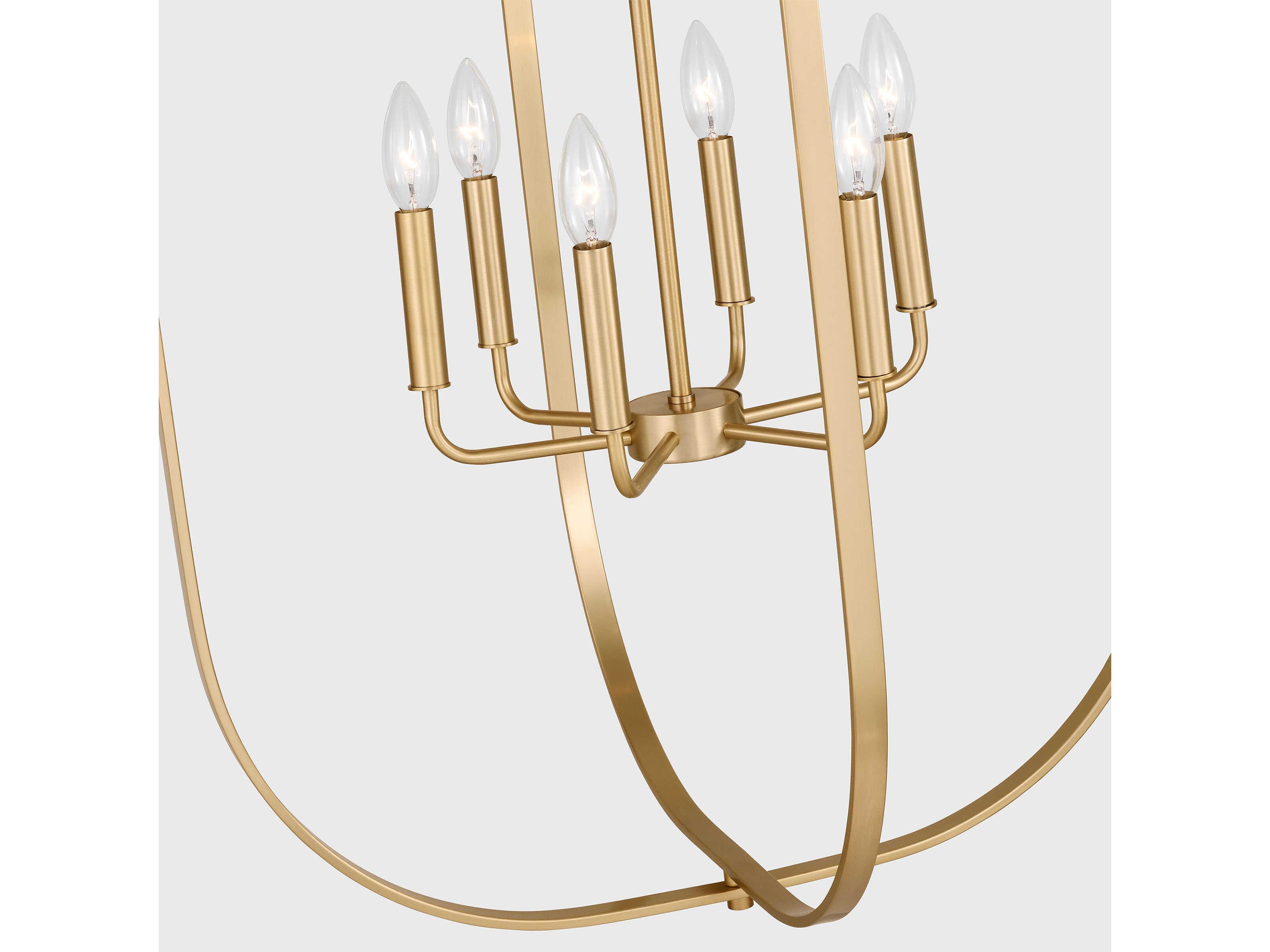 Generation Lighting Loretto 9-Light Satin Brass Chandelier