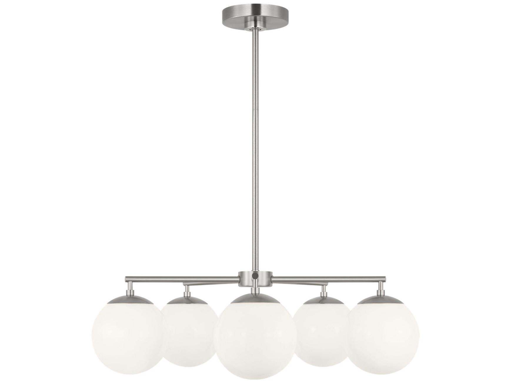 Generation Lighting Nube 5-Light Brushed Nickel Globe Chandelier