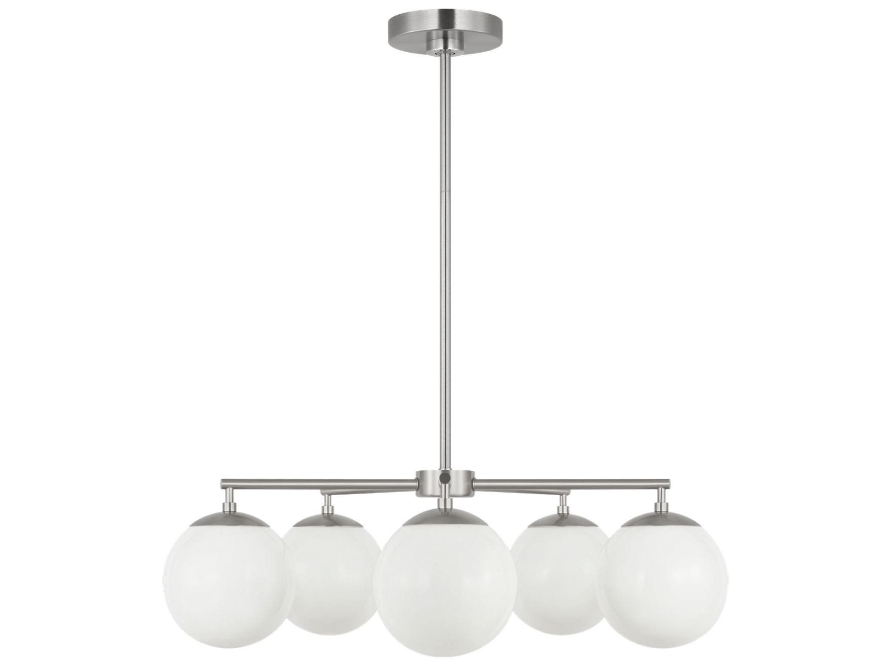 Generation Lighting Nube 5-Light Brushed Nickel Globe Chandelier