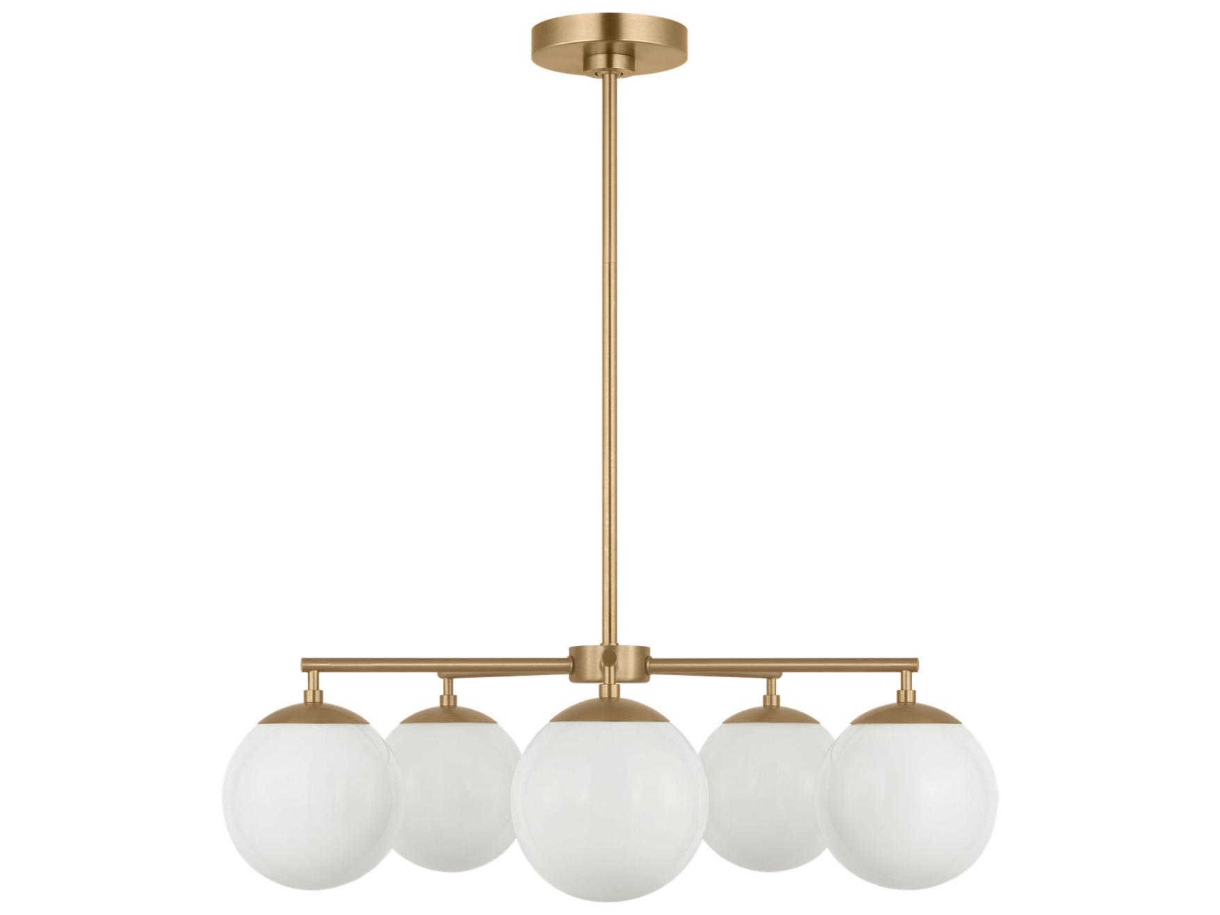 Generation Lighting Nube 5-Light Satin Brass Globe Chandelier