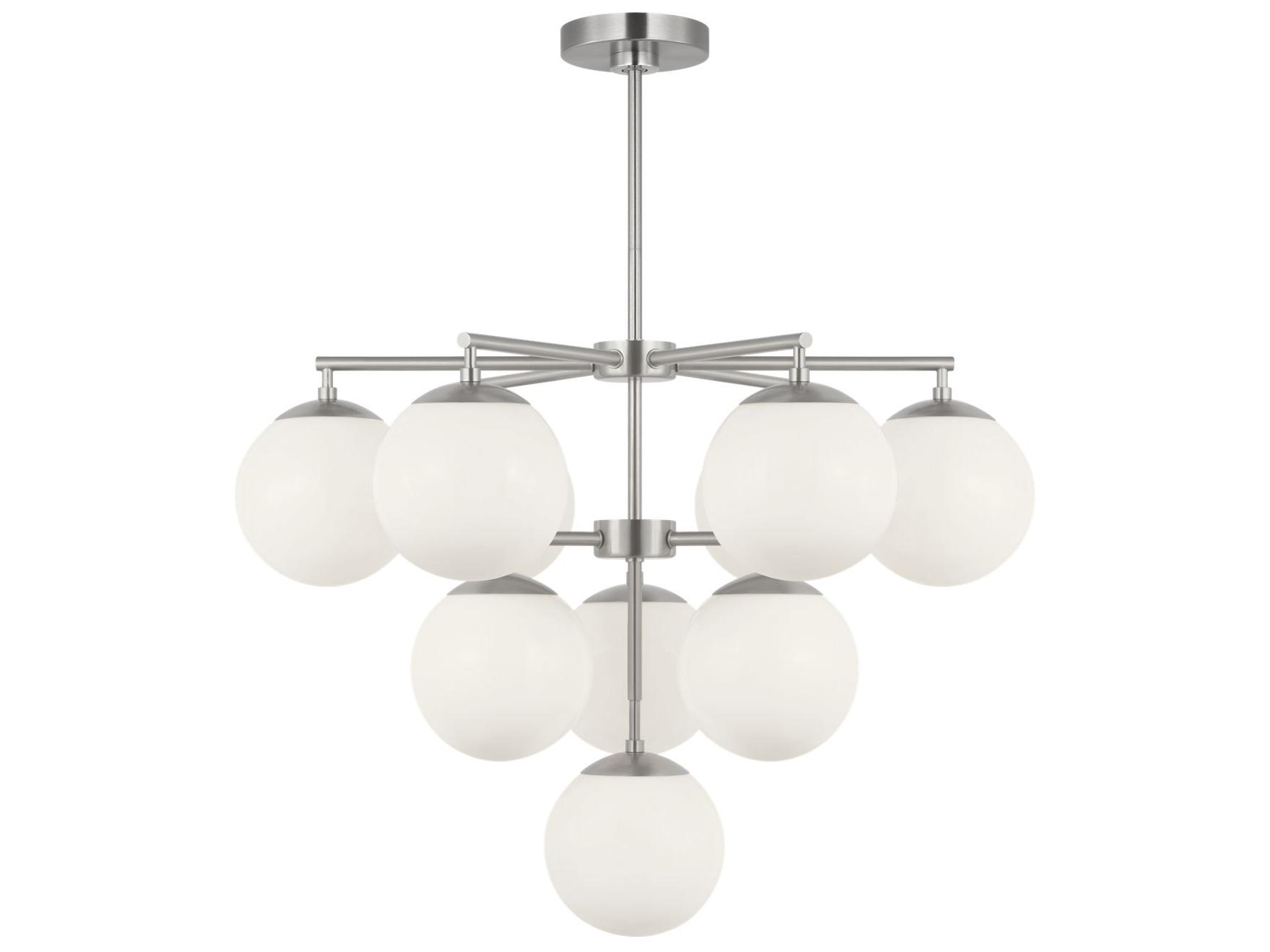Generation Lighting Nube 10-Light Brushed Nickel Globe Chandelier