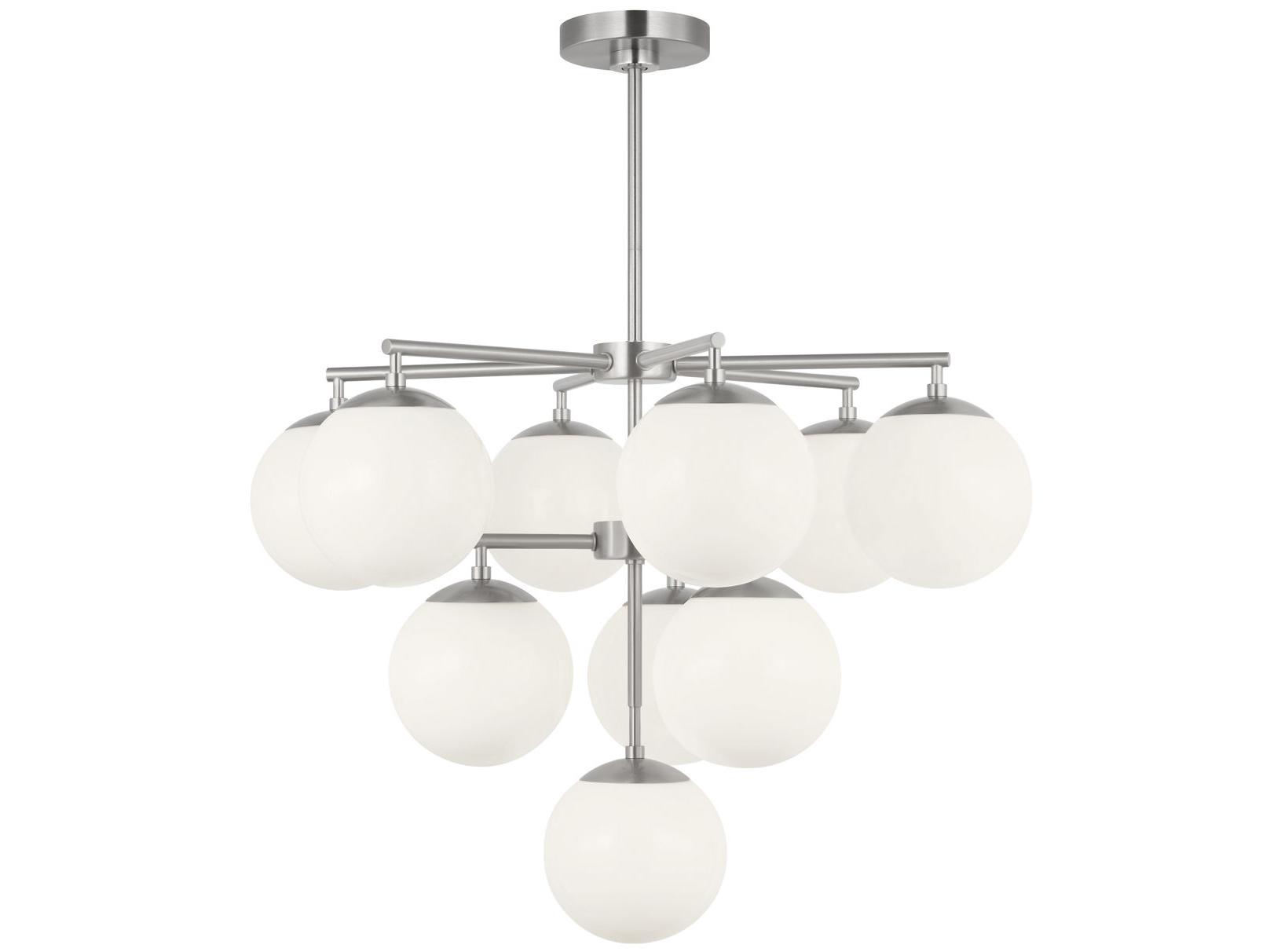 Generation Lighting Nube 10-Light Brushed Nickel Globe Chandelier