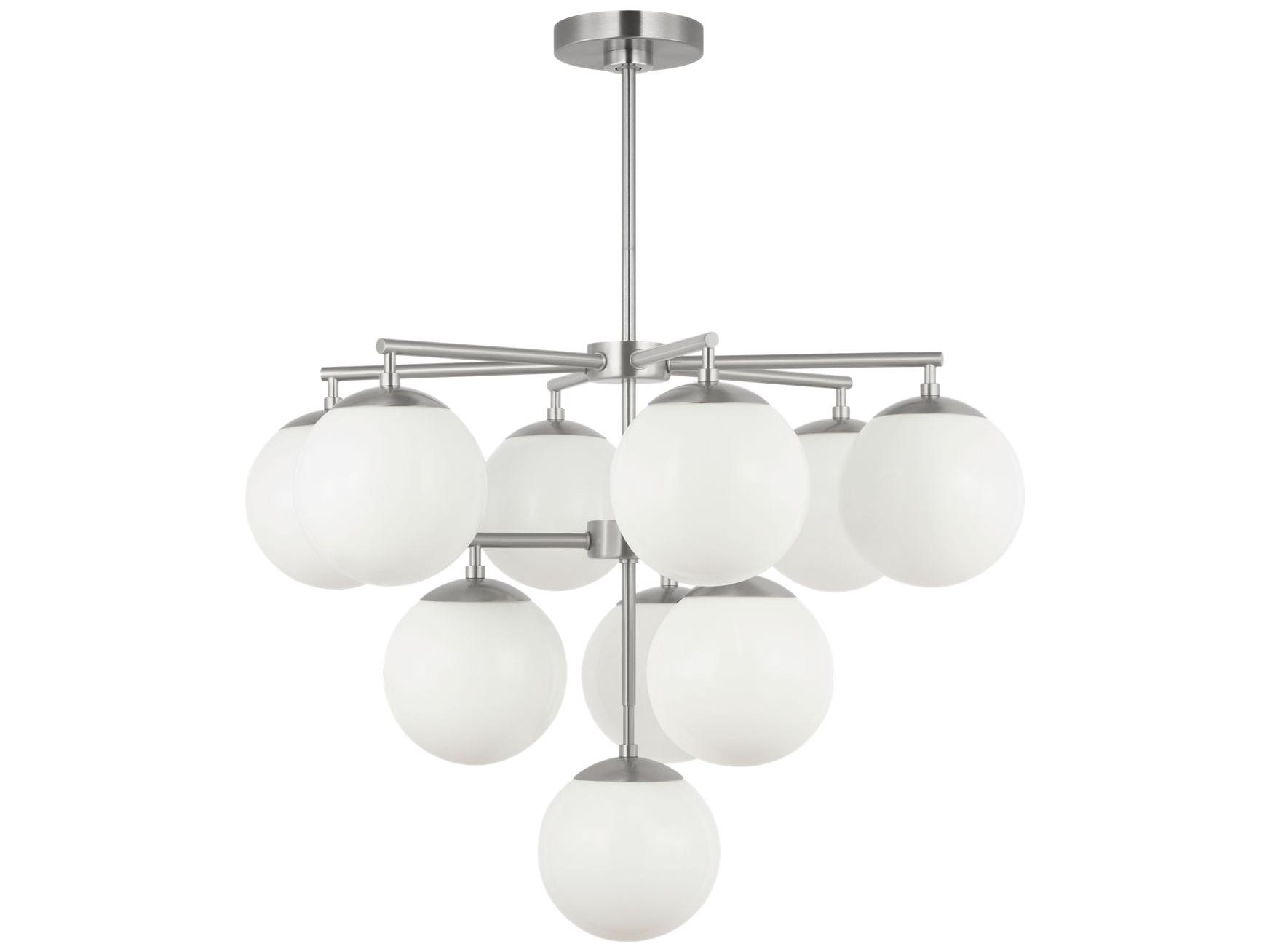 Generation Lighting Nube 10-Light Brushed Nickel Globe Chandelier