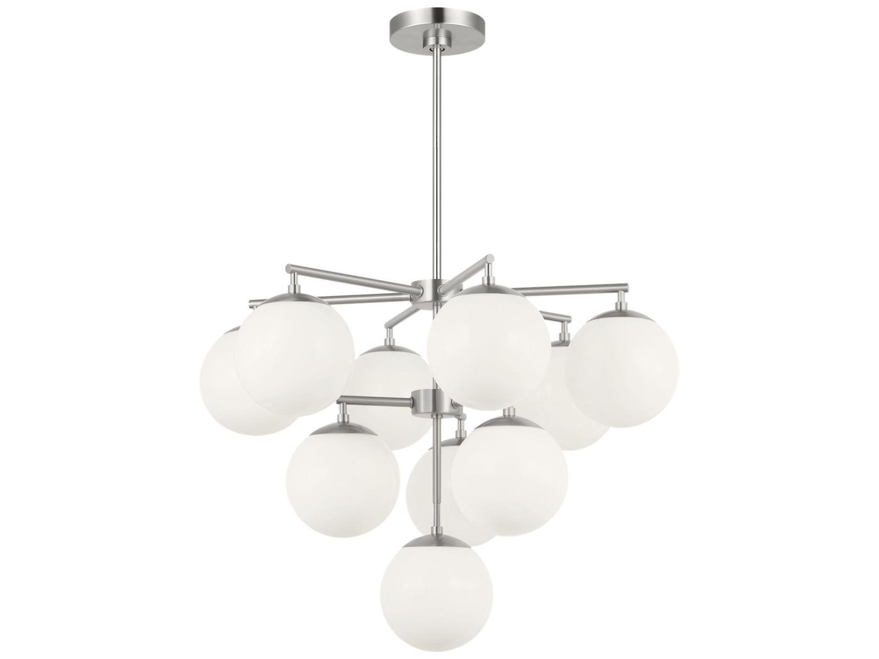 Generation Lighting Nube 10-Light Brushed Nickel Globe Chandelier