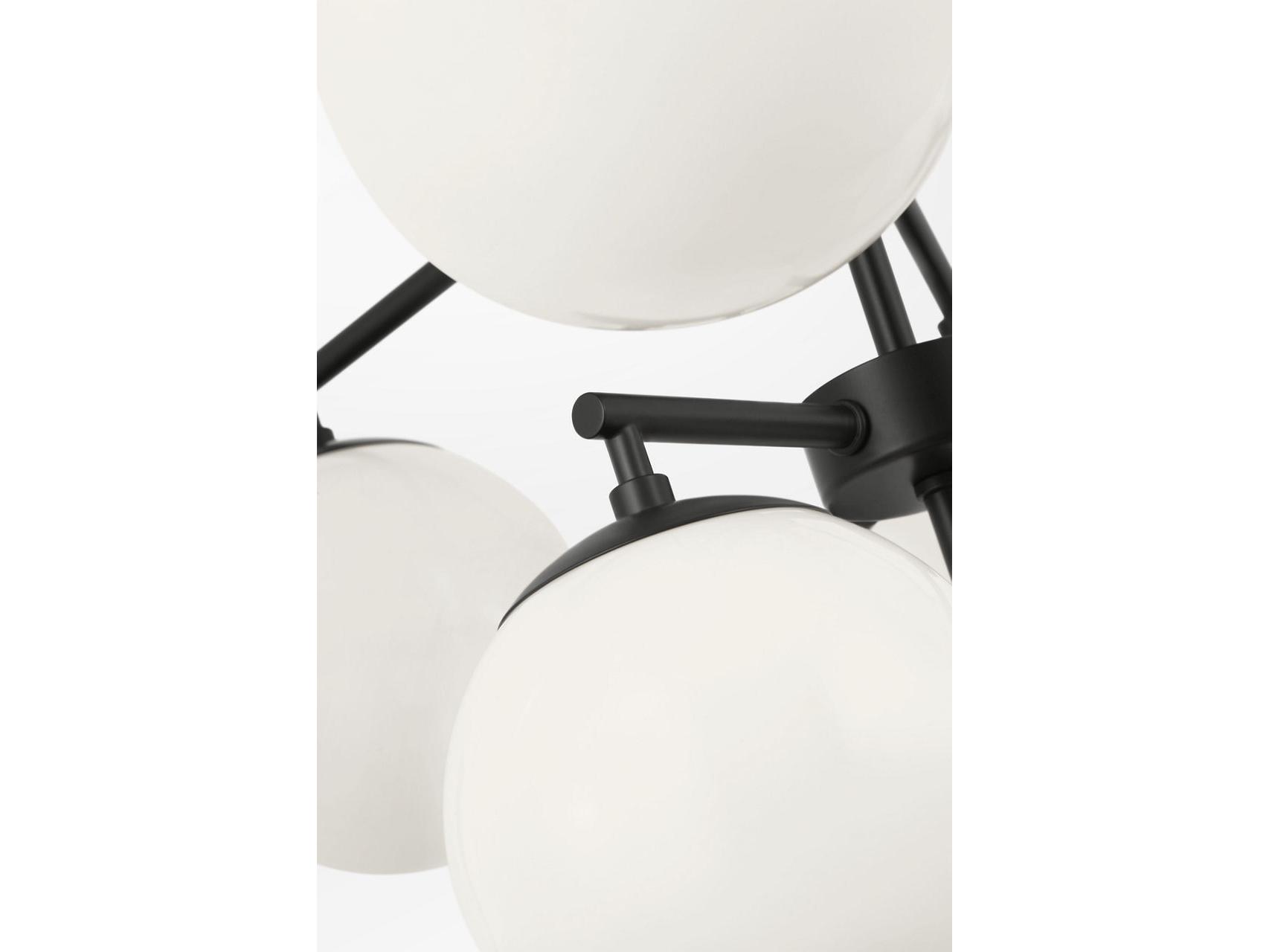 Generation Lighting Nube 10-Light Midnight Black Globe Chandelier