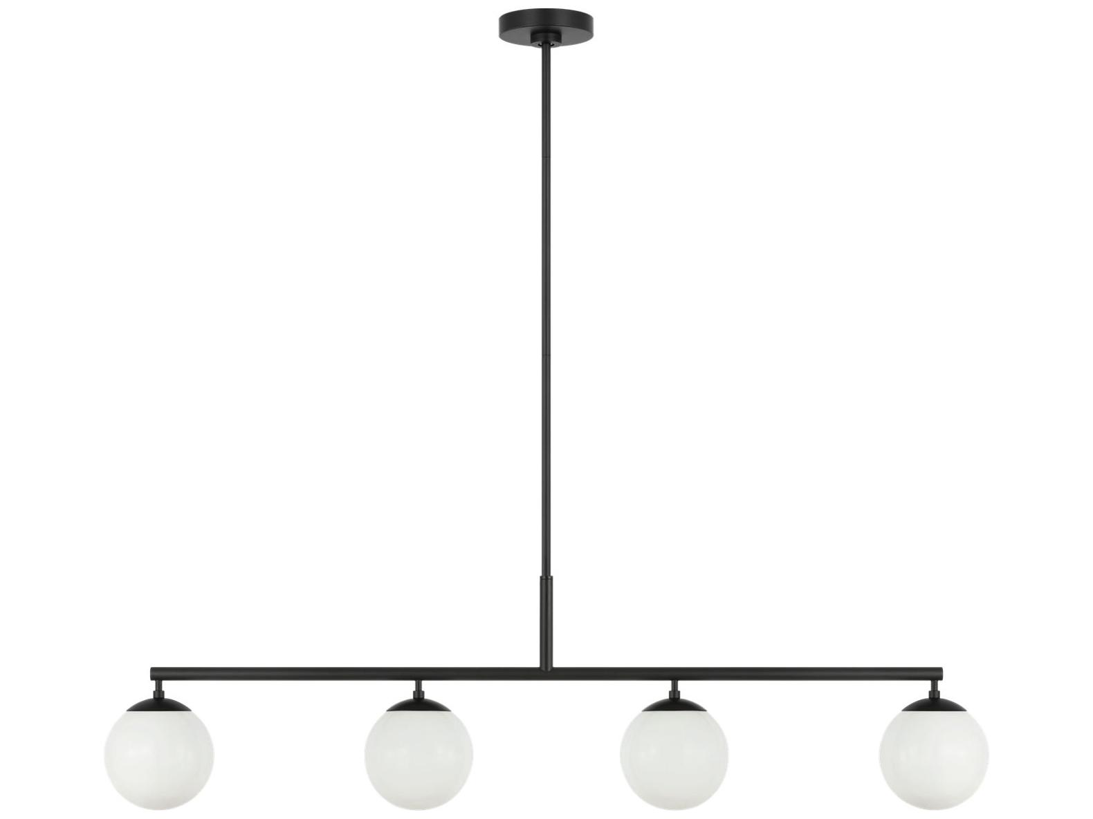 Generation Lighting Nube 4-Light Midnight Black Globe Island Pendant