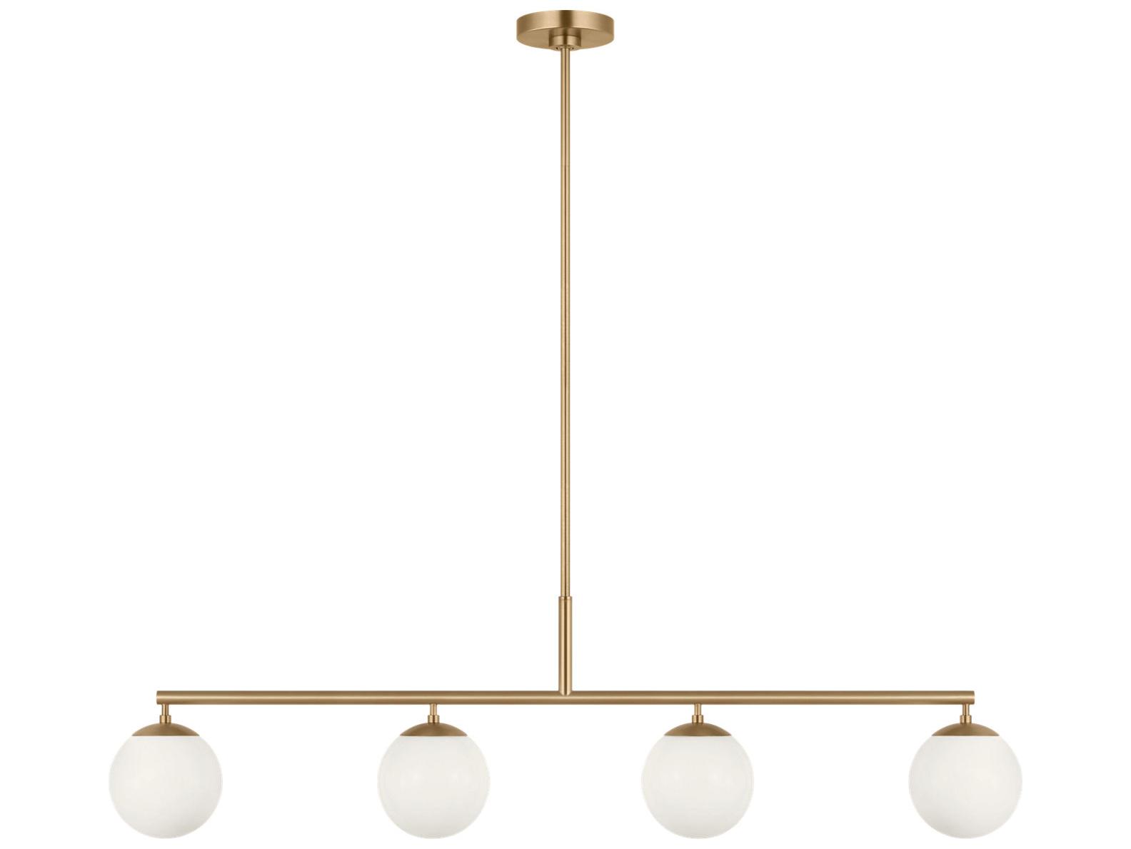 Generation Lighting Nube 4-Light Satin Brass Globe Island Pendant