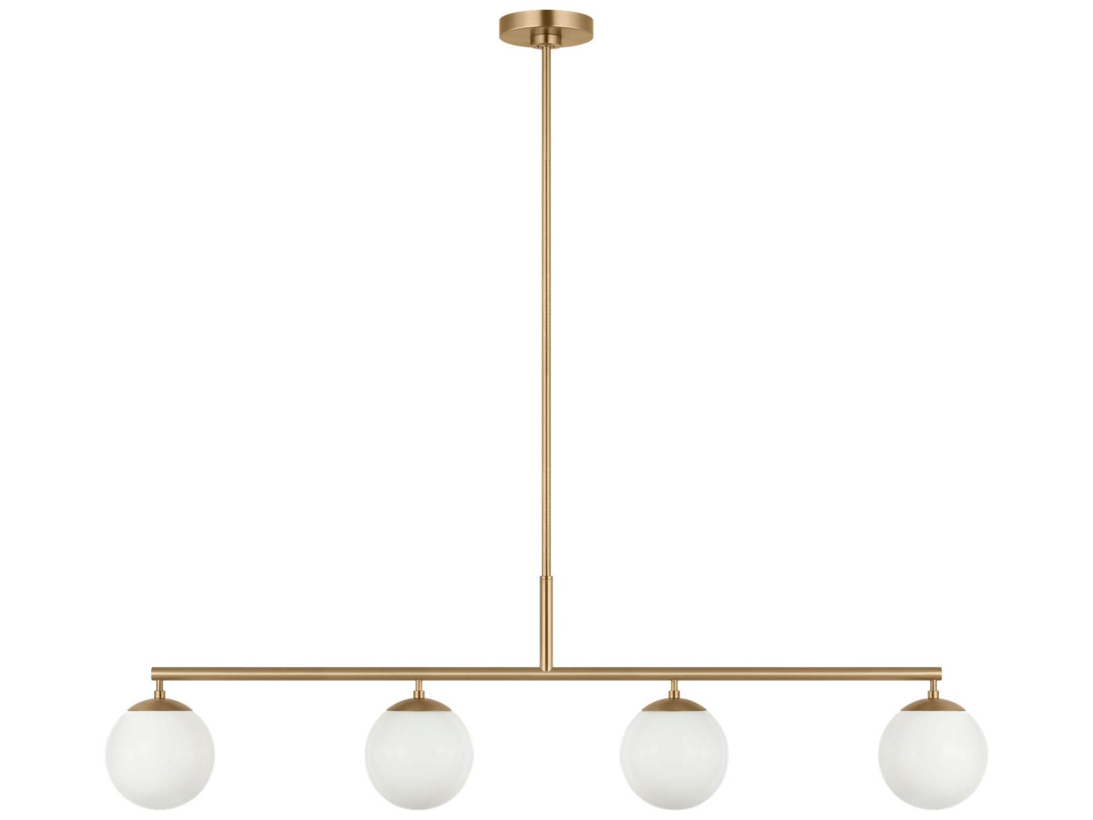 Generation Lighting Nube 4-Light Satin Brass Globe Island Pendant