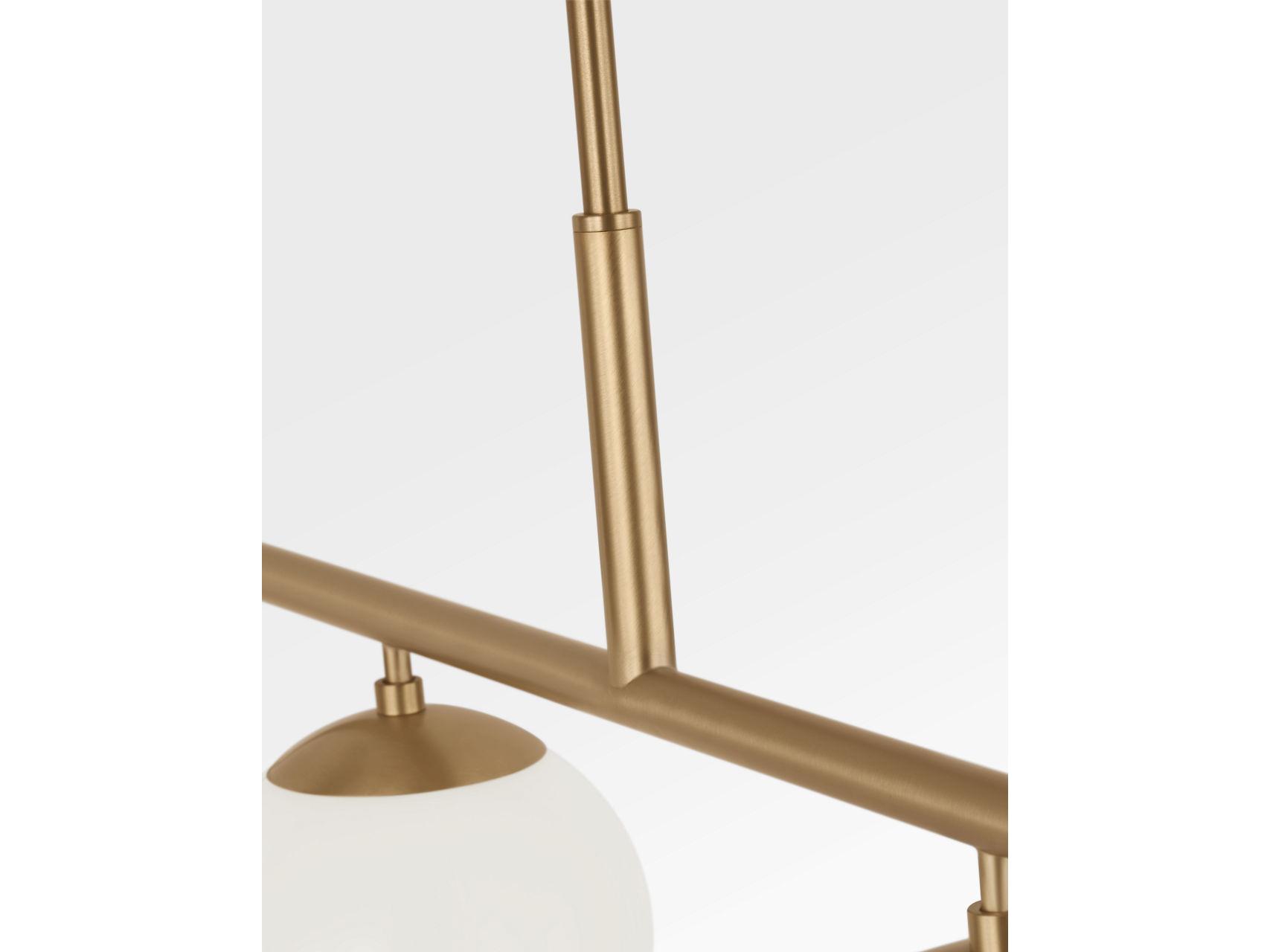 Generation Lighting Nube 4-Light Satin Brass Globe Island Pendant