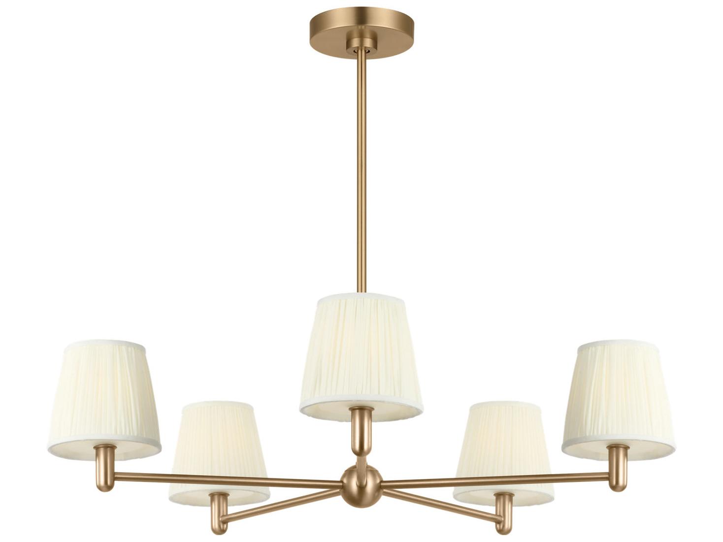 Generation Lighting Vilera 5-Light Satin Brass Chandelier