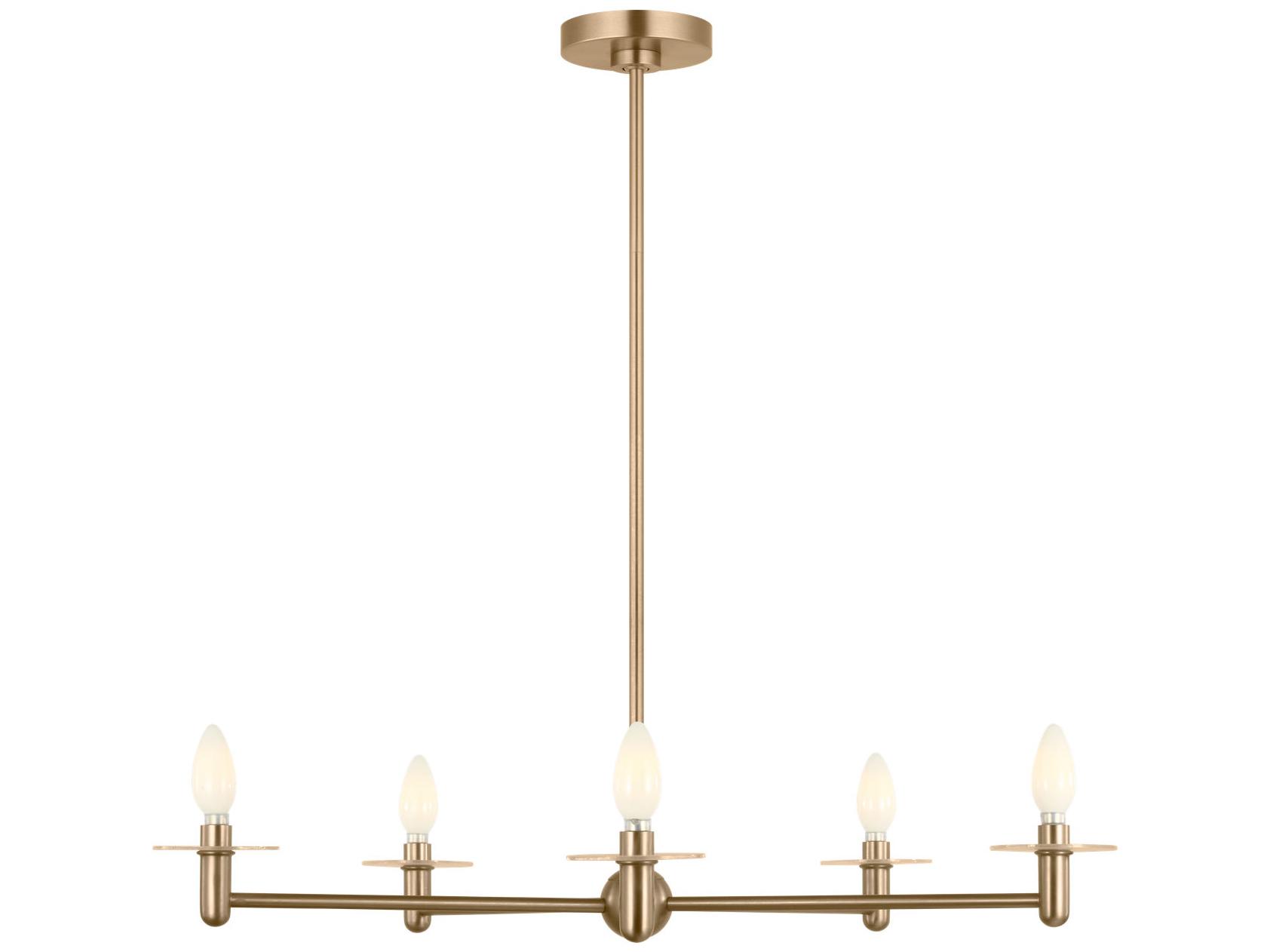 Generation Lighting Vilera 5-Light Satin Brass Chandelier