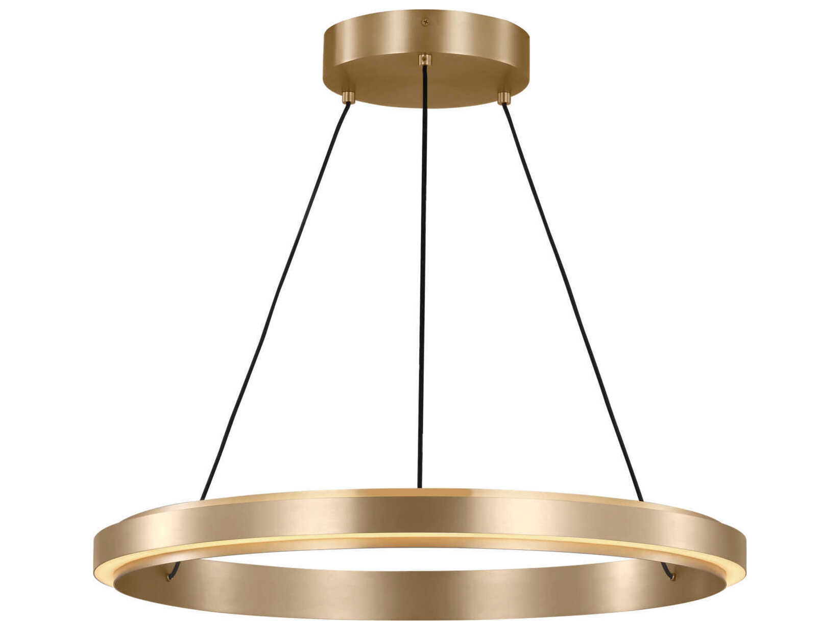 Generation Lighting Aro Satin Brass Round Pendant