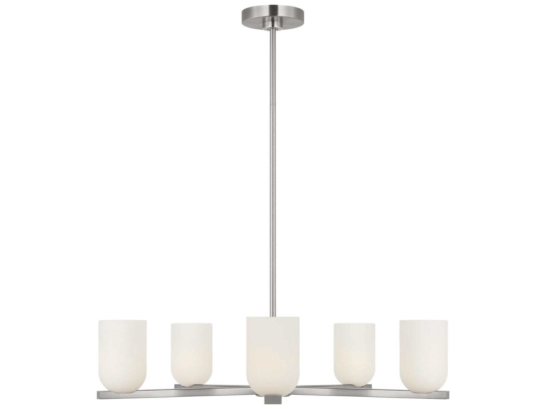 Generation Lighting Neblina 5-Light Brushed Nickel Chandelier