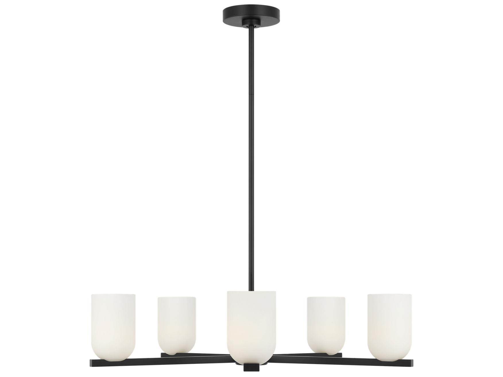 Generation Lighting Neblina 5-Light Midnight Black Chandelier