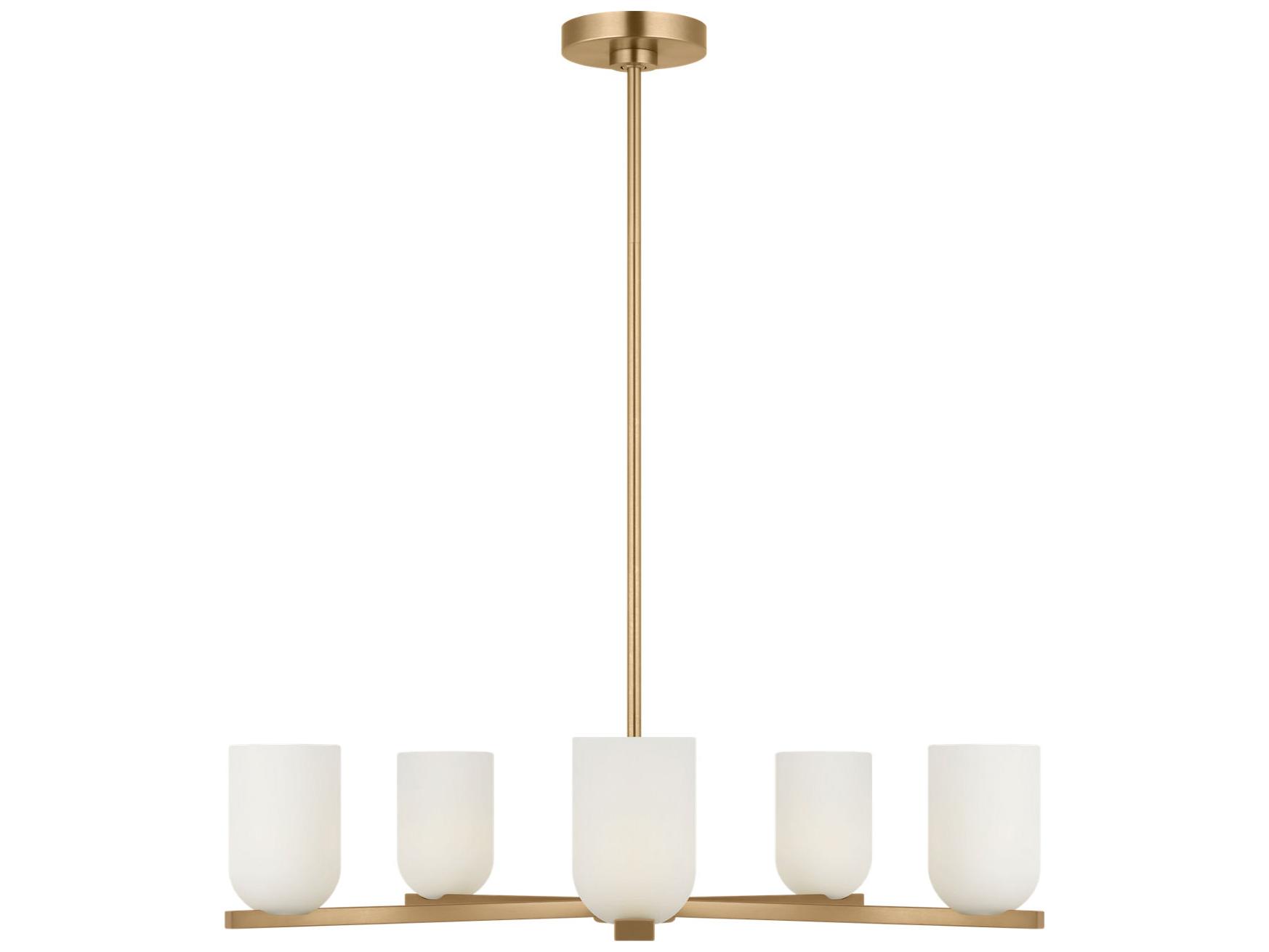 Generation Lighting Neblina 5-Light Satin Brass Chandelier