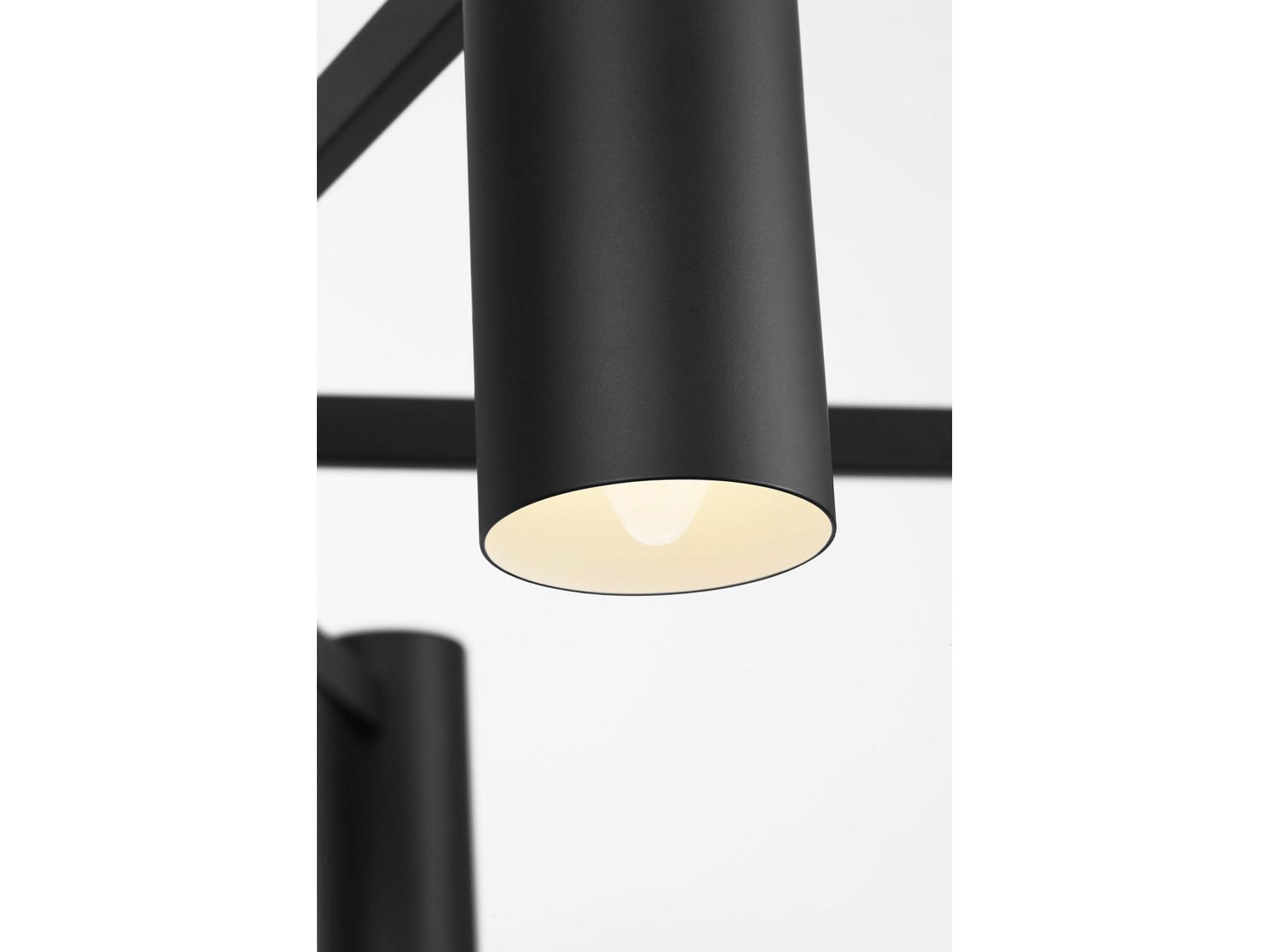 Generation Lighting Zentro 5-Light Midnight Black Cylinder Chandelier
