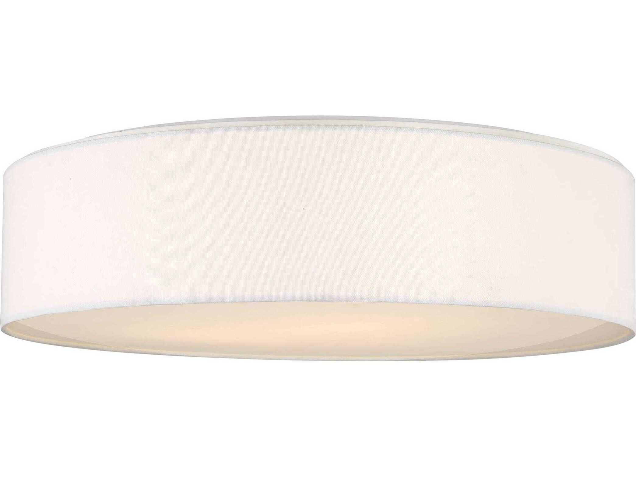 Generation Lighting Larson 2-Light Matte White Round Flush Mount