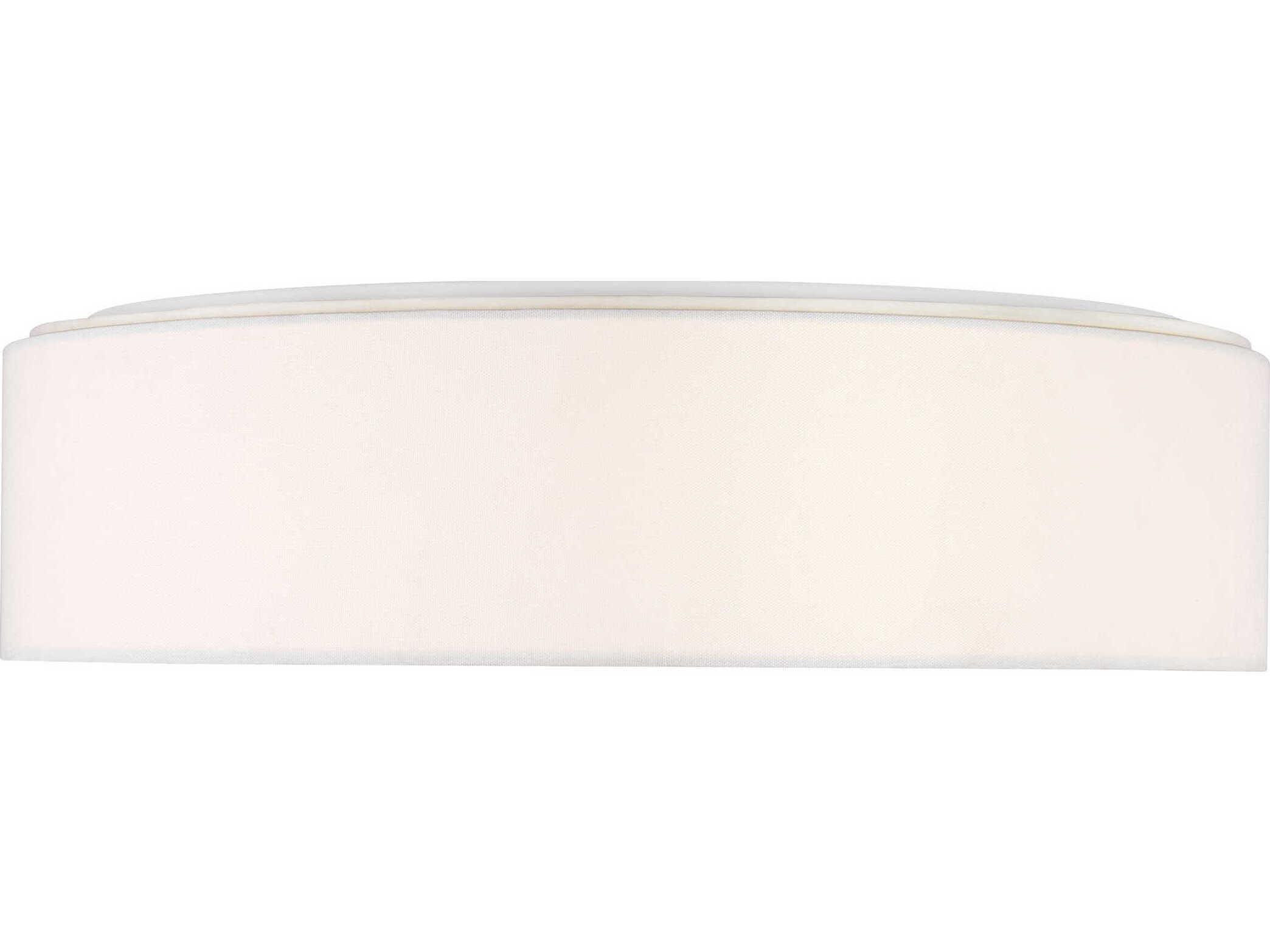 Generation Lighting Larson 2-Light Matte White Round Flush Mount