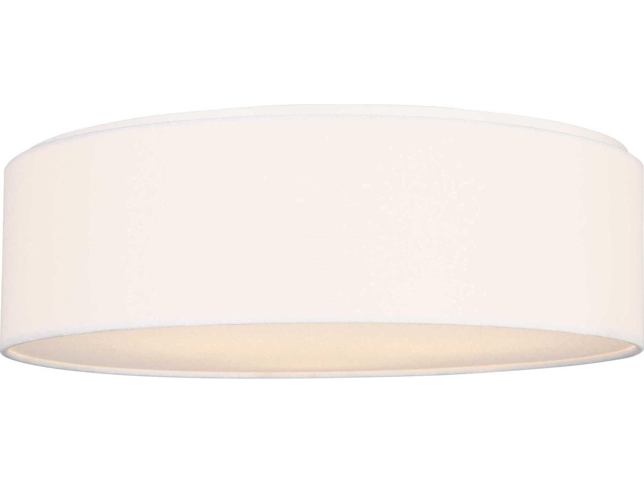 Generation Lighting Larson 3-Light Matte White Round Flush Mount
