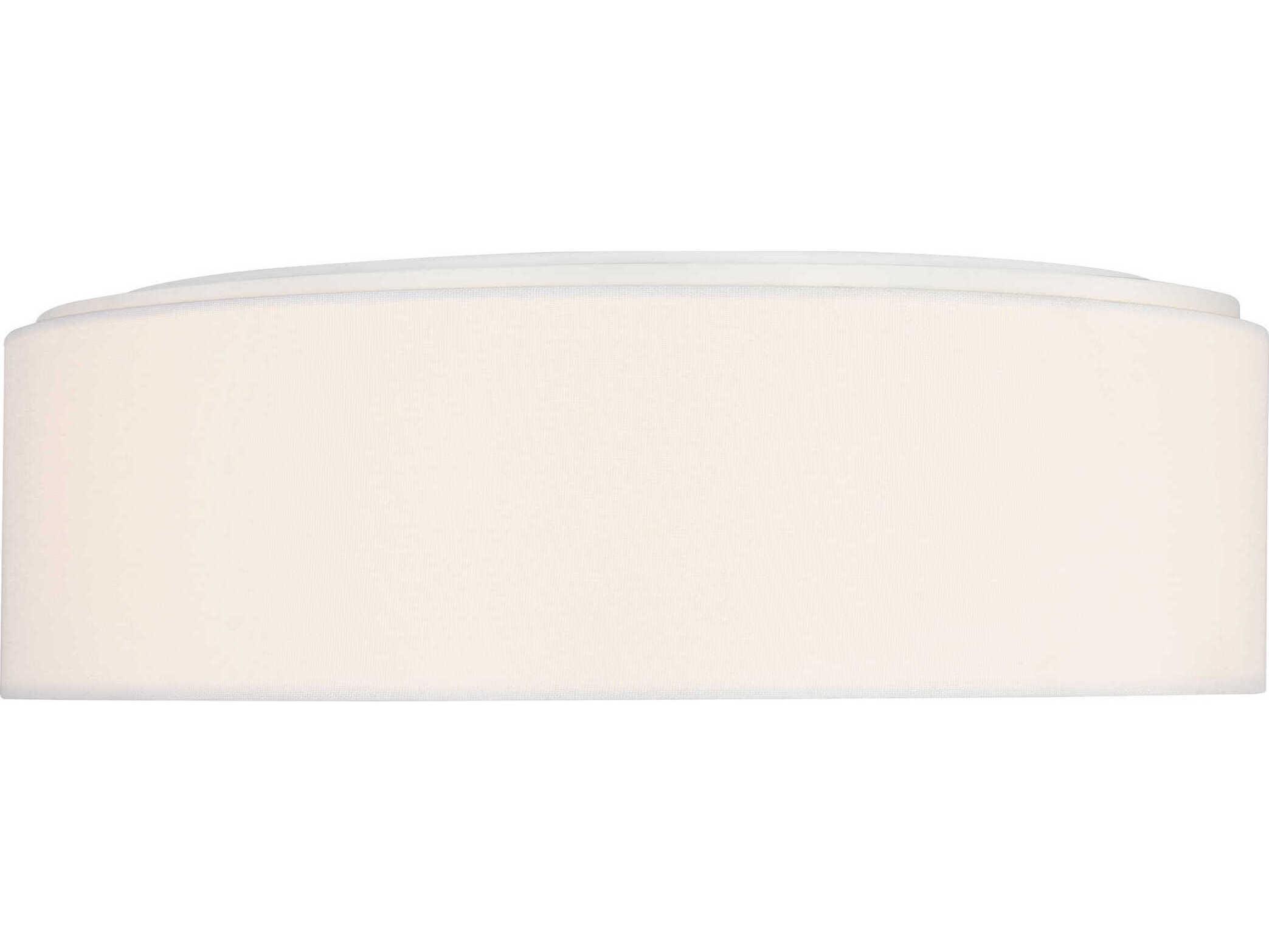 Generation Lighting Larson 3-Light Matte White Round Flush Mount