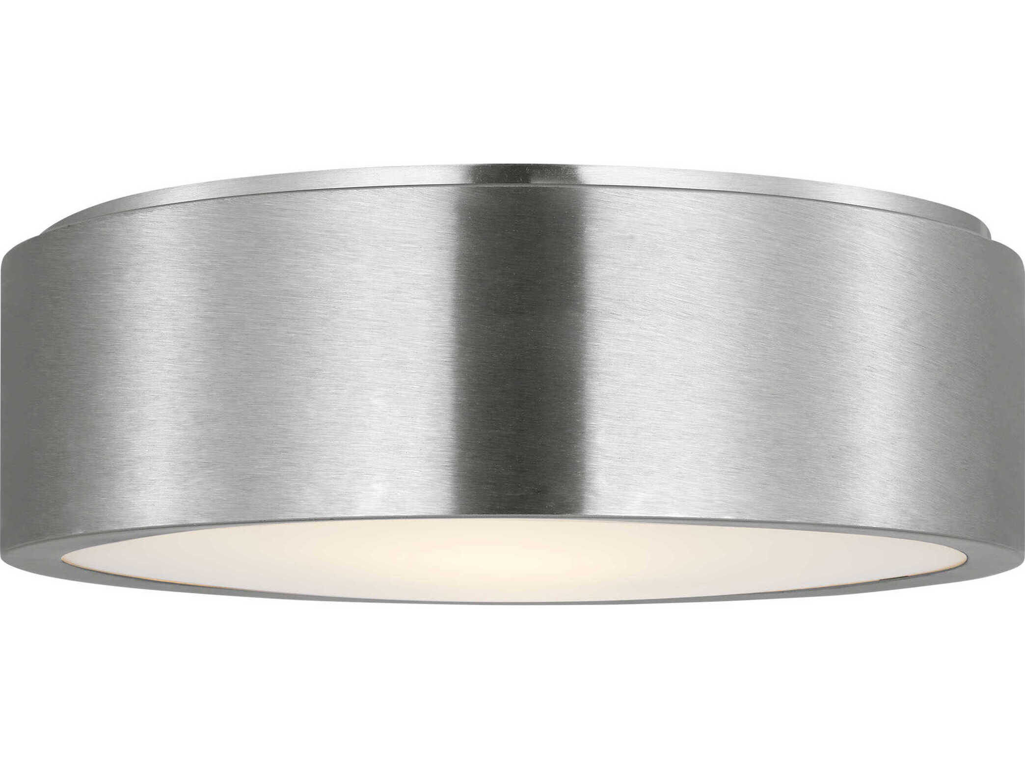 Generation Lighting Albee 2-Light Brushed Nickel Round Flush Mount