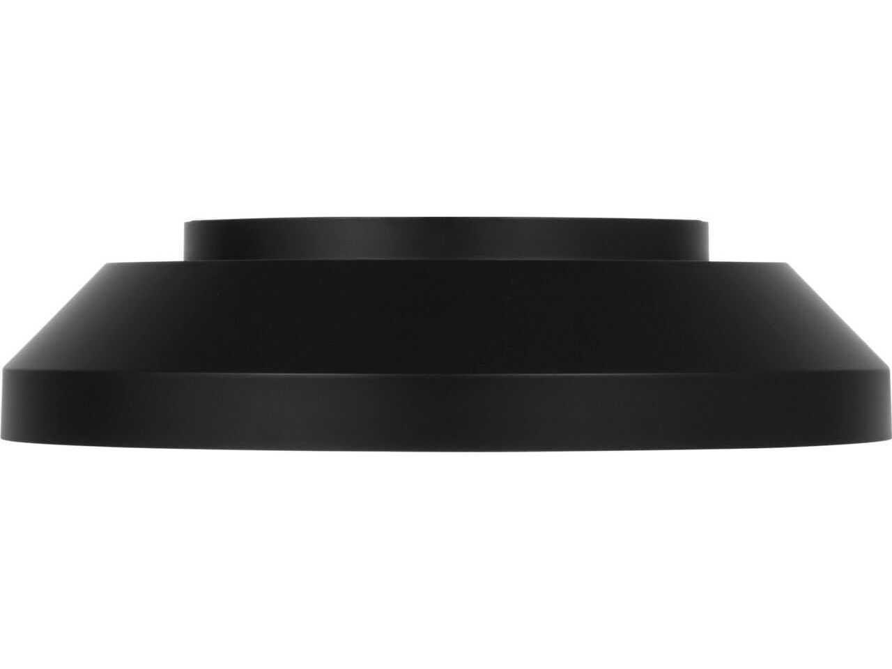 Generation Lighting Nevado Midnight Black Round Flush Mount