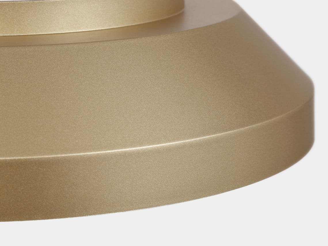 Generation Lighting Nevado Satin Brass Round Flush Mount
