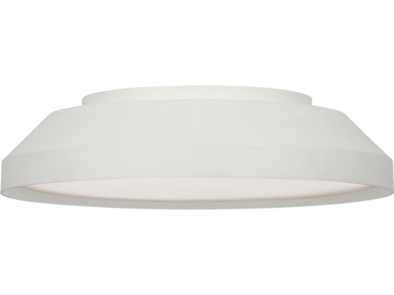 Generation Lighting Nevado Matte White Round Flush Mount
