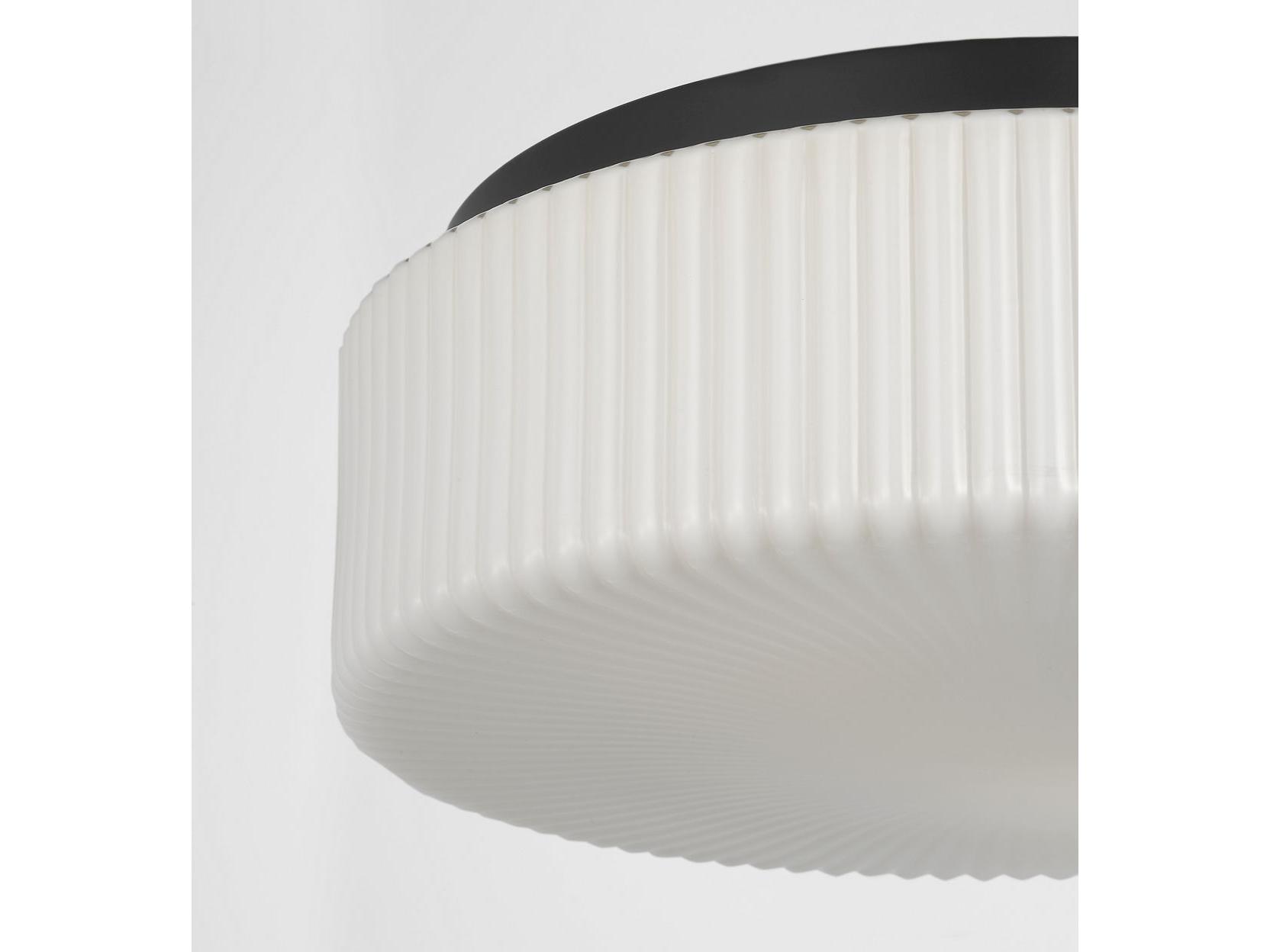 Generation Lighting Axira 2-Light Midnight Black Round Flush Mount
