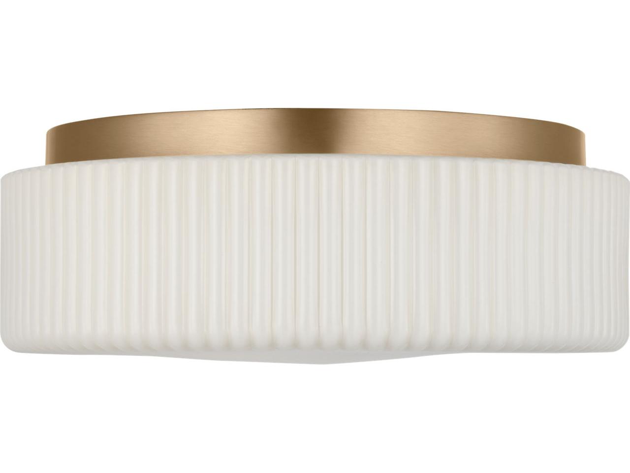 Generation Lighting Axira 2-Light Satin Brass Round Flush Mount