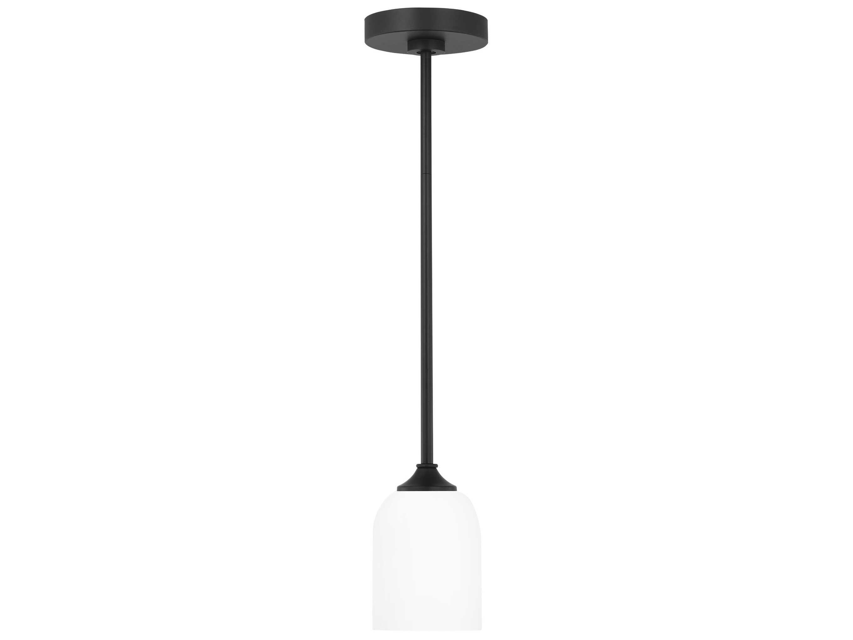 Generation Lighting Emile 1-Light Midnight Black Mini Pendant