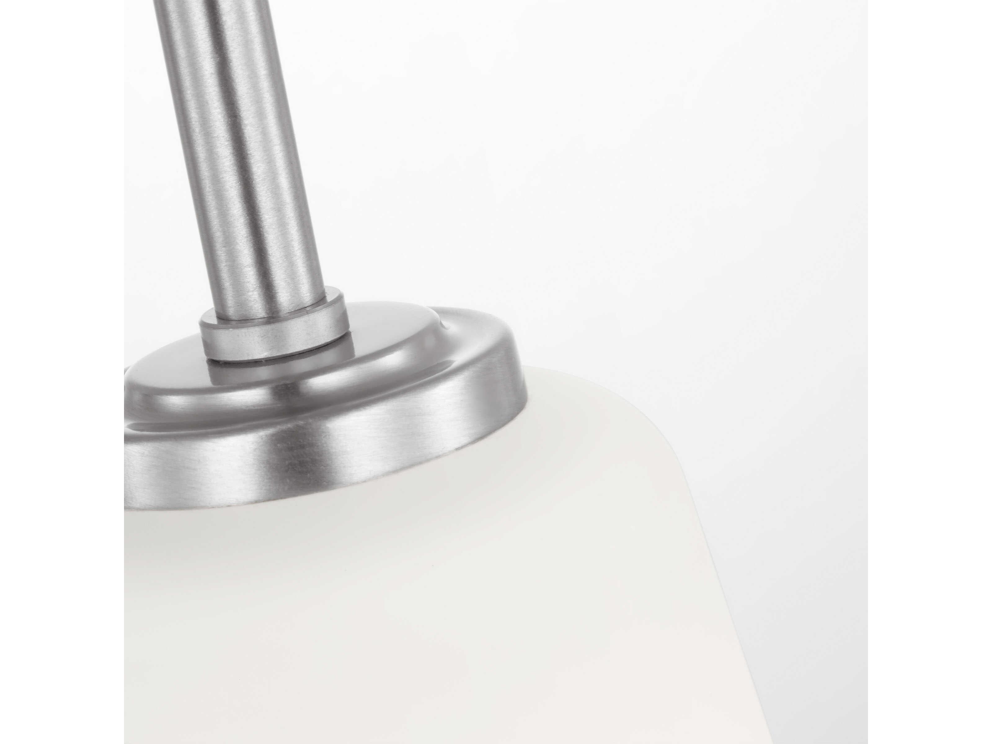 Generation Lighting Miles 1-Light Brushed Nickel Bell Mini Pendant